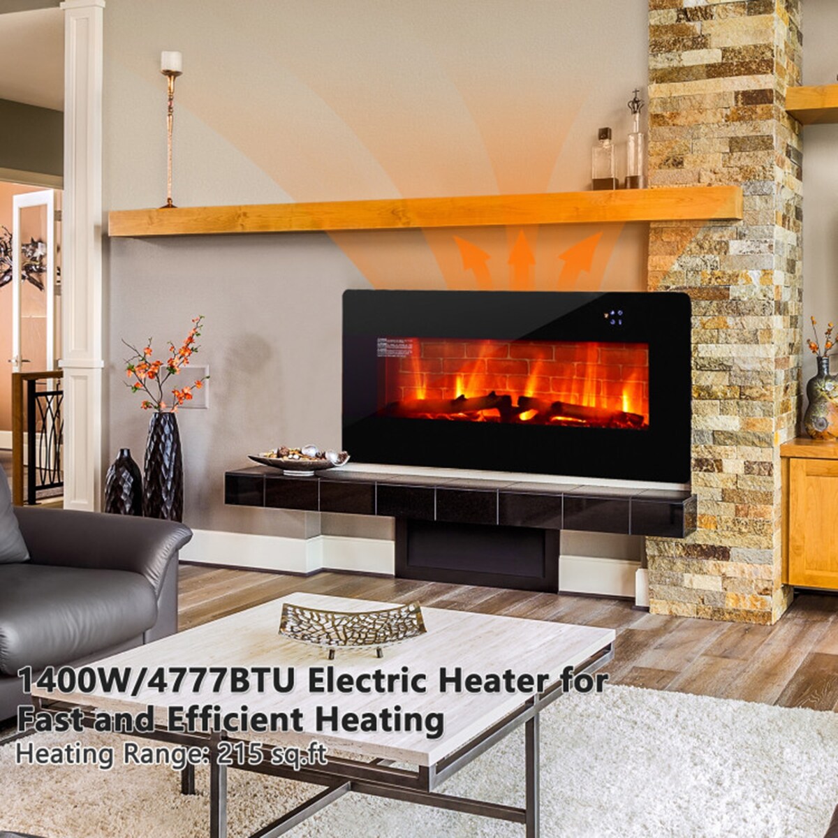 Clihome CL-BKUS-10068 Electric-Fireplaces - View #2