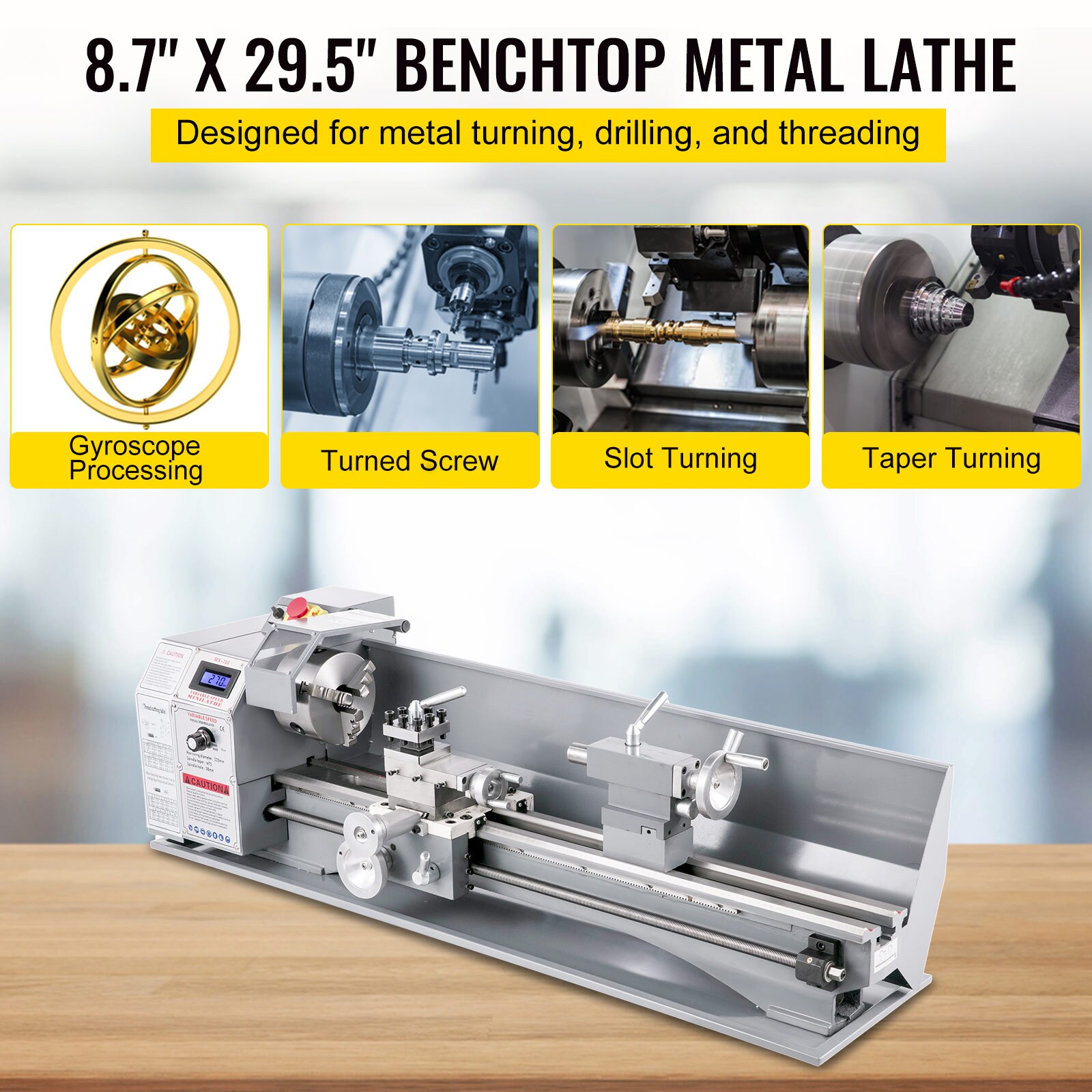 VEVOR JSMNCC220X750-001V1 Wood-Lathes - View #3