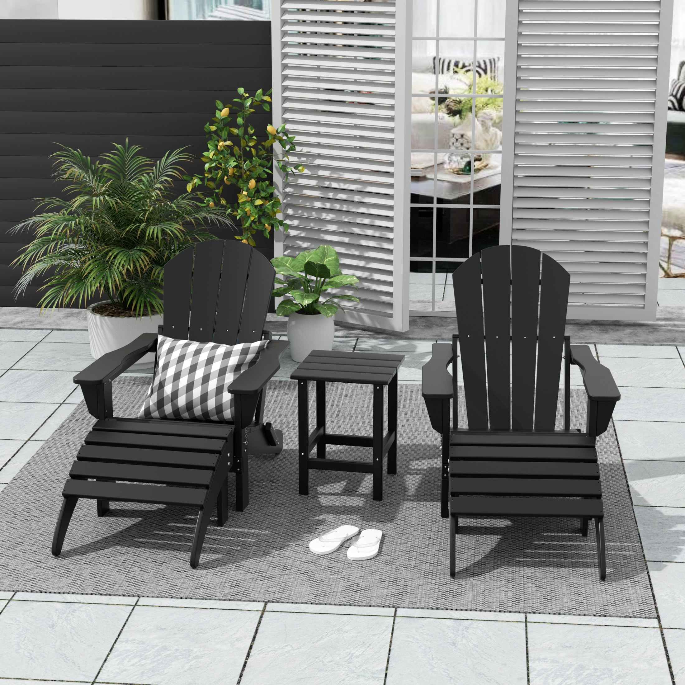 Westin Furniture 2001AOC-BK2 Patio-Chairs - View #2