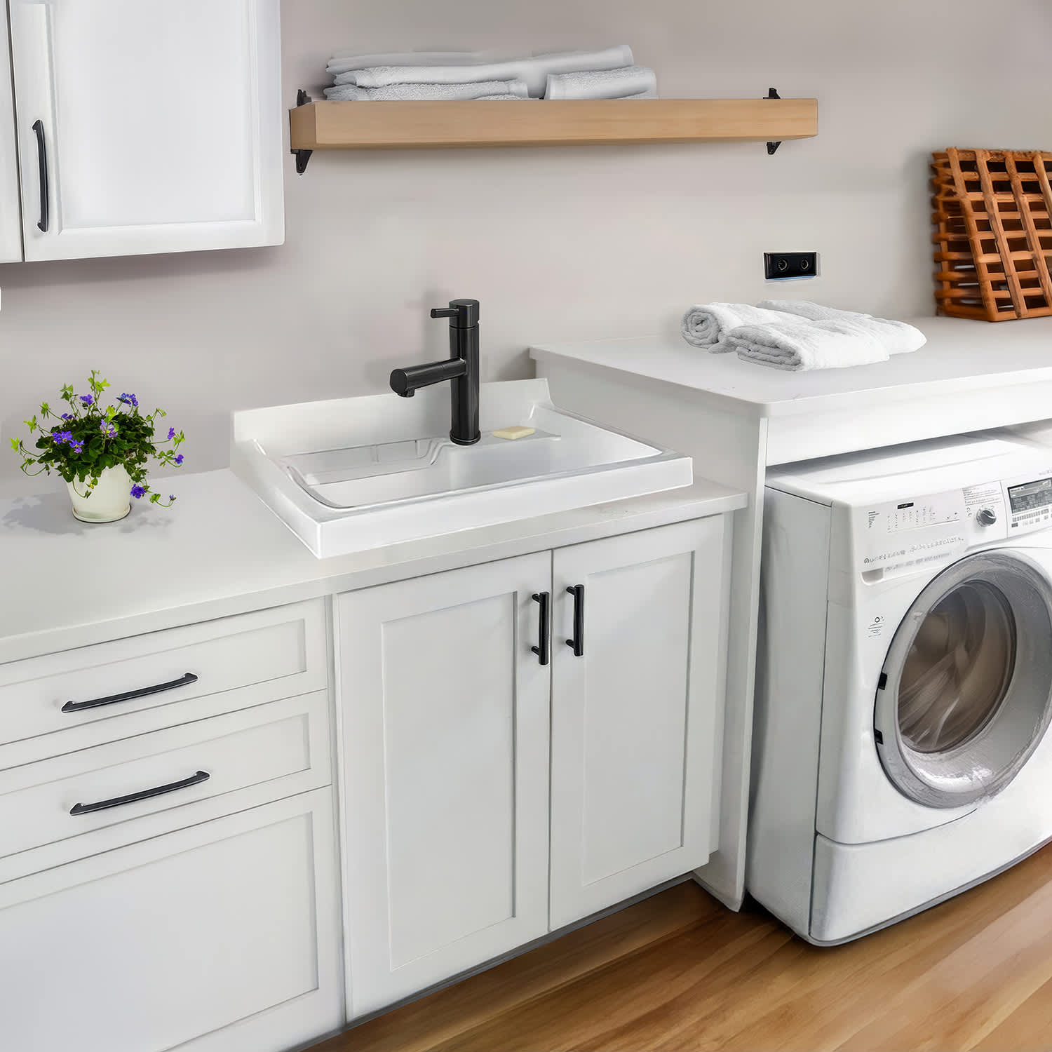 Whitehaus Collection WHS1394-PSK-MBLK Kitchen-Faucets - View #4
