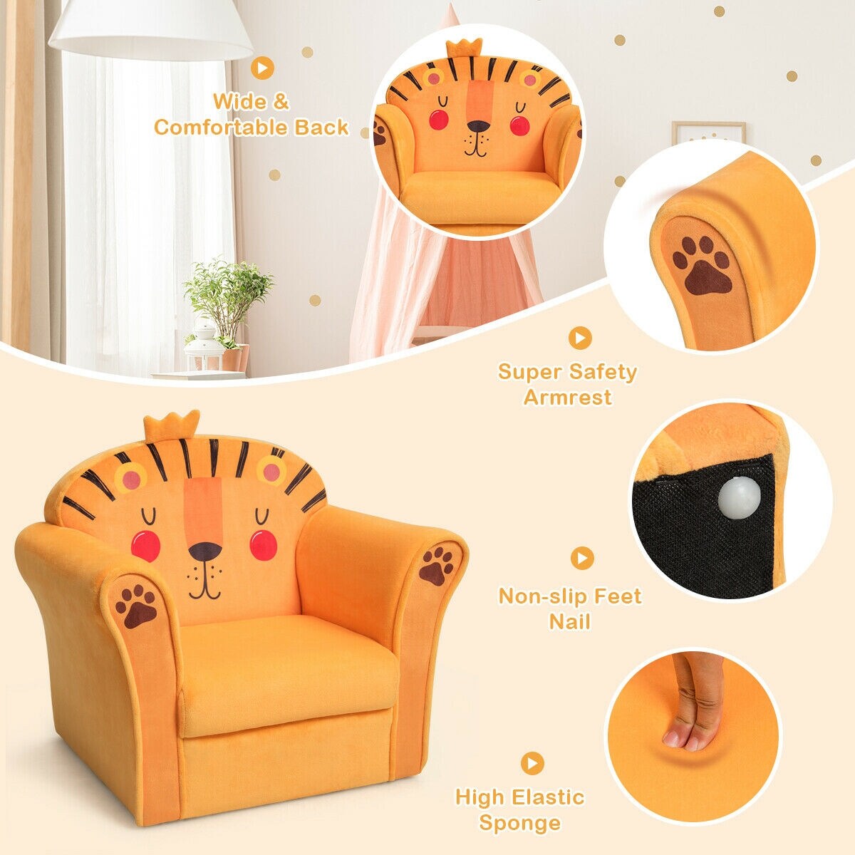 Slickblue D-CO-53456WH Kids-Chairs - View #8