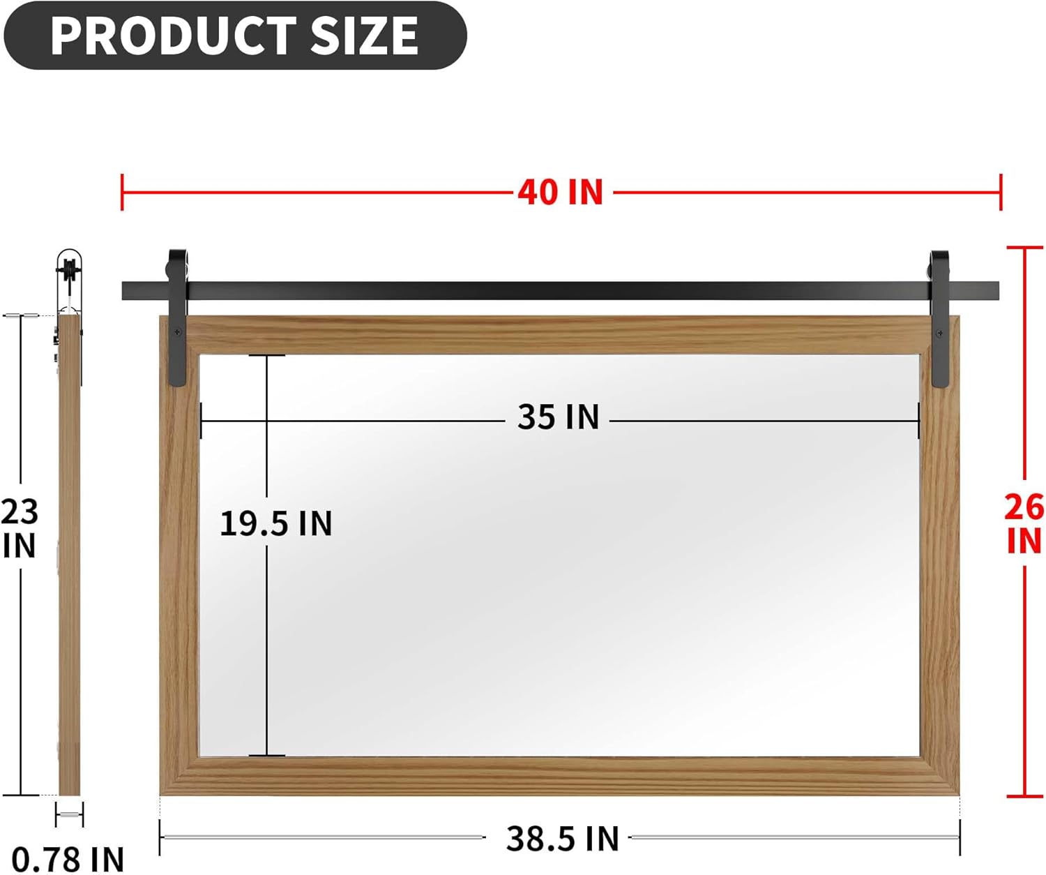 Clavie PH-40261-FRWB Decor-Mirrors - View #2