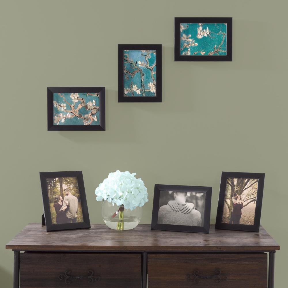 Hastings Home 756110ISY 6 -Pack Black Plastic ( 5-in x 7-in ) Picture frame