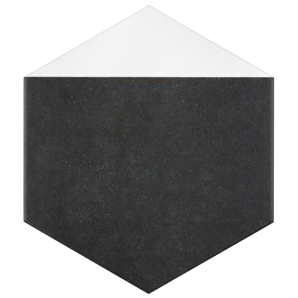 Affinity Tile FCDPKBX Peak Hex Blanco 9-in x 10-in Satin Porcelain Cement Look Hexagon Floor and Wall Tile (11.5-sq. ft/ Carton)