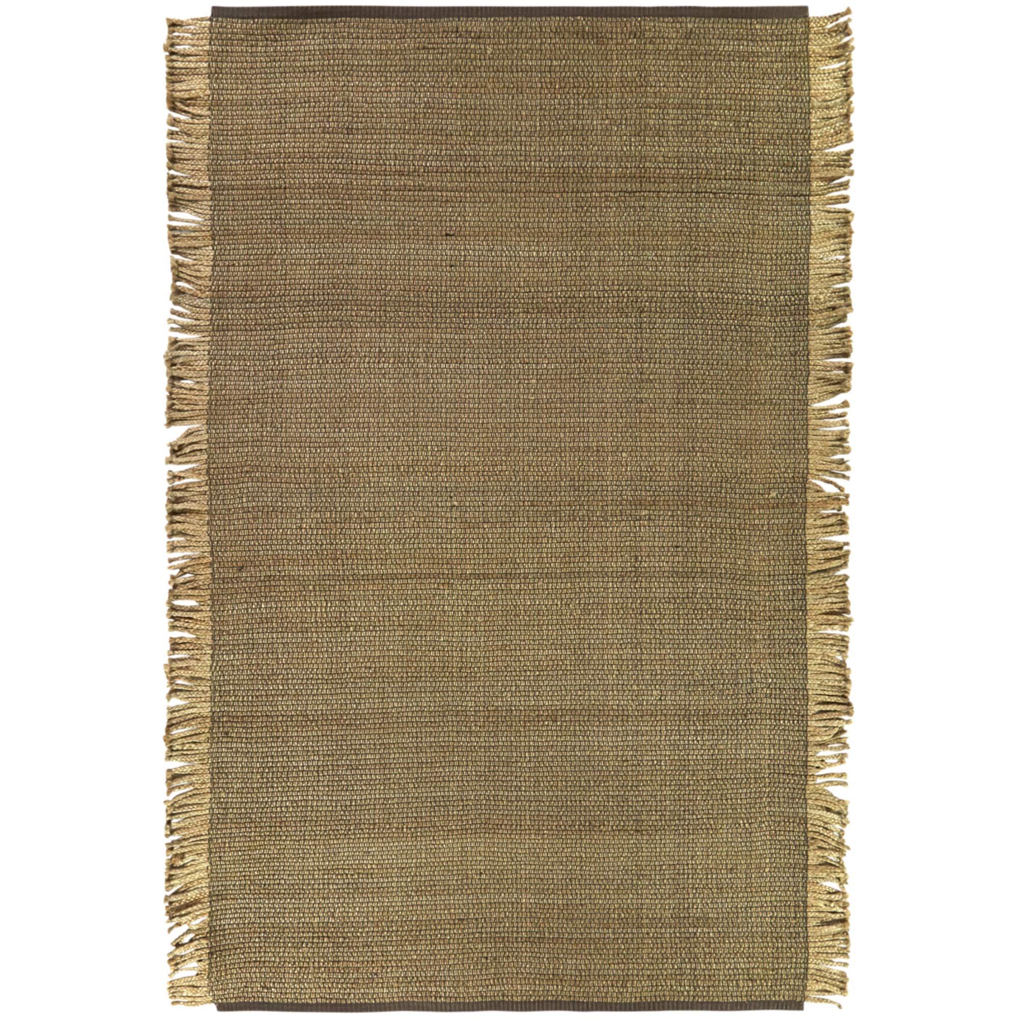 Balta 3017658 5 x 7 (ft) Cotton/Jute/Polyester Tan Rectangular Indoor Solid Farmhouse/Cottage Area rug