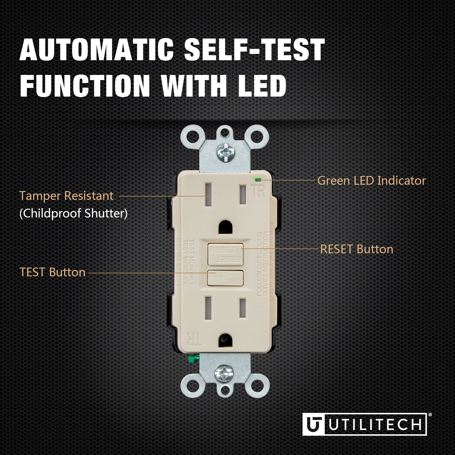 Utilitech G1915T-LA6 receptacles - View #2