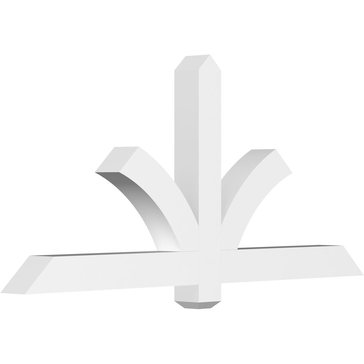 Ekena Millwork GBP060X28X0404RED00 Redmond White PVC Gable bracket