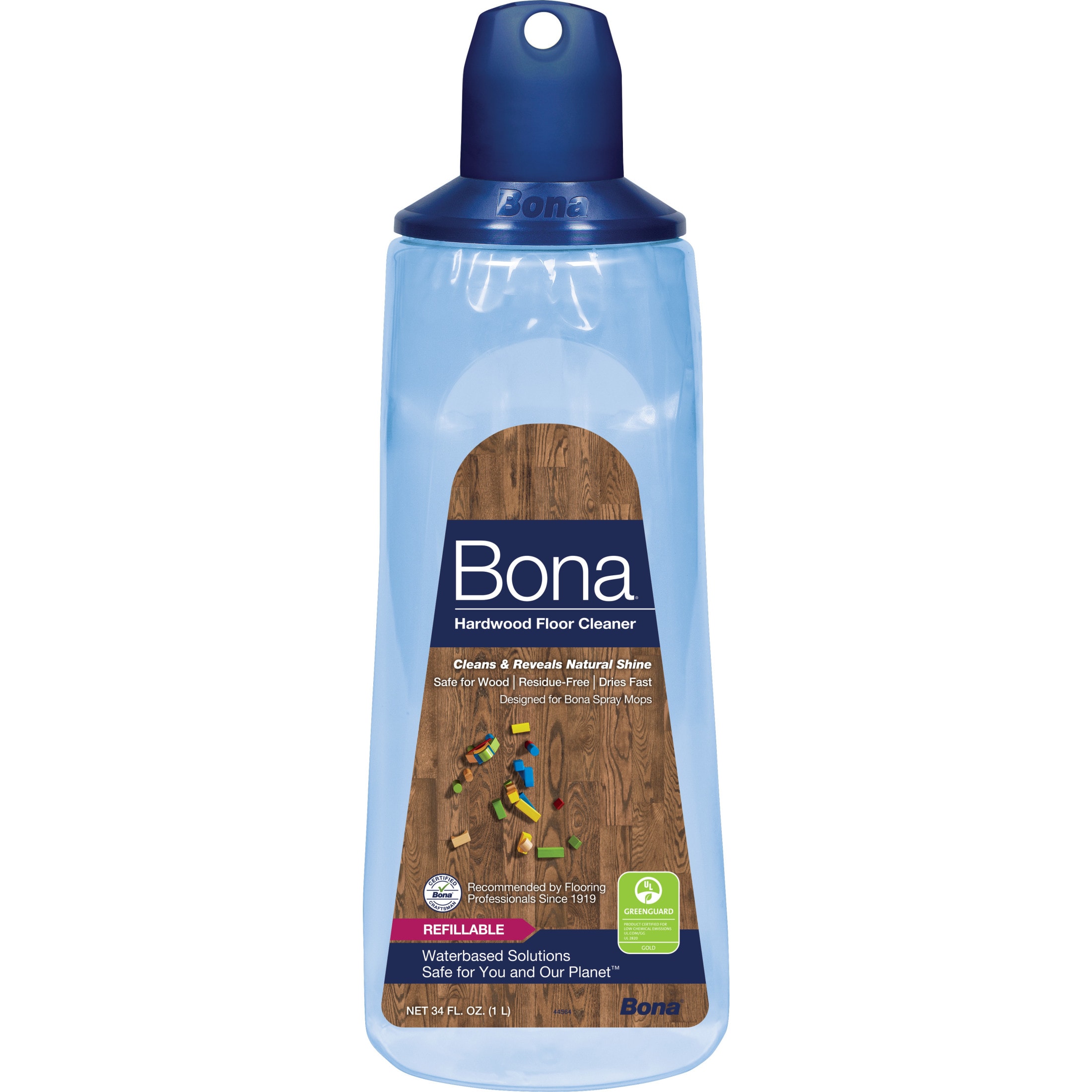 Bona Hardwood Floor Premium Spray Mop - Includes Hardwood Floor Cleaning  Solution and Machine Washable Microfiber Cleaning Pad - Dual Zone Cleaning