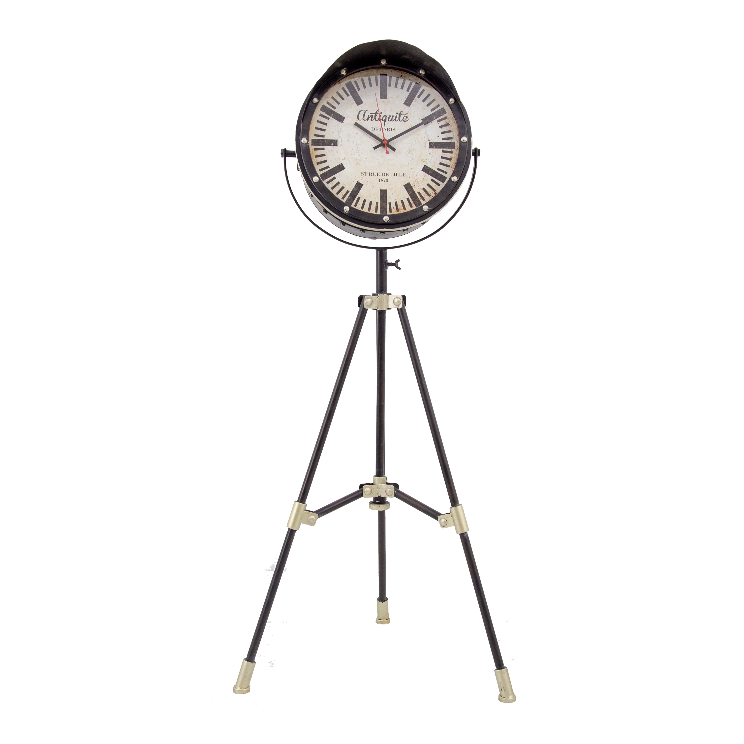 Yosemite Home Decor Gold Round Gear Clock - Industrial Style Metal