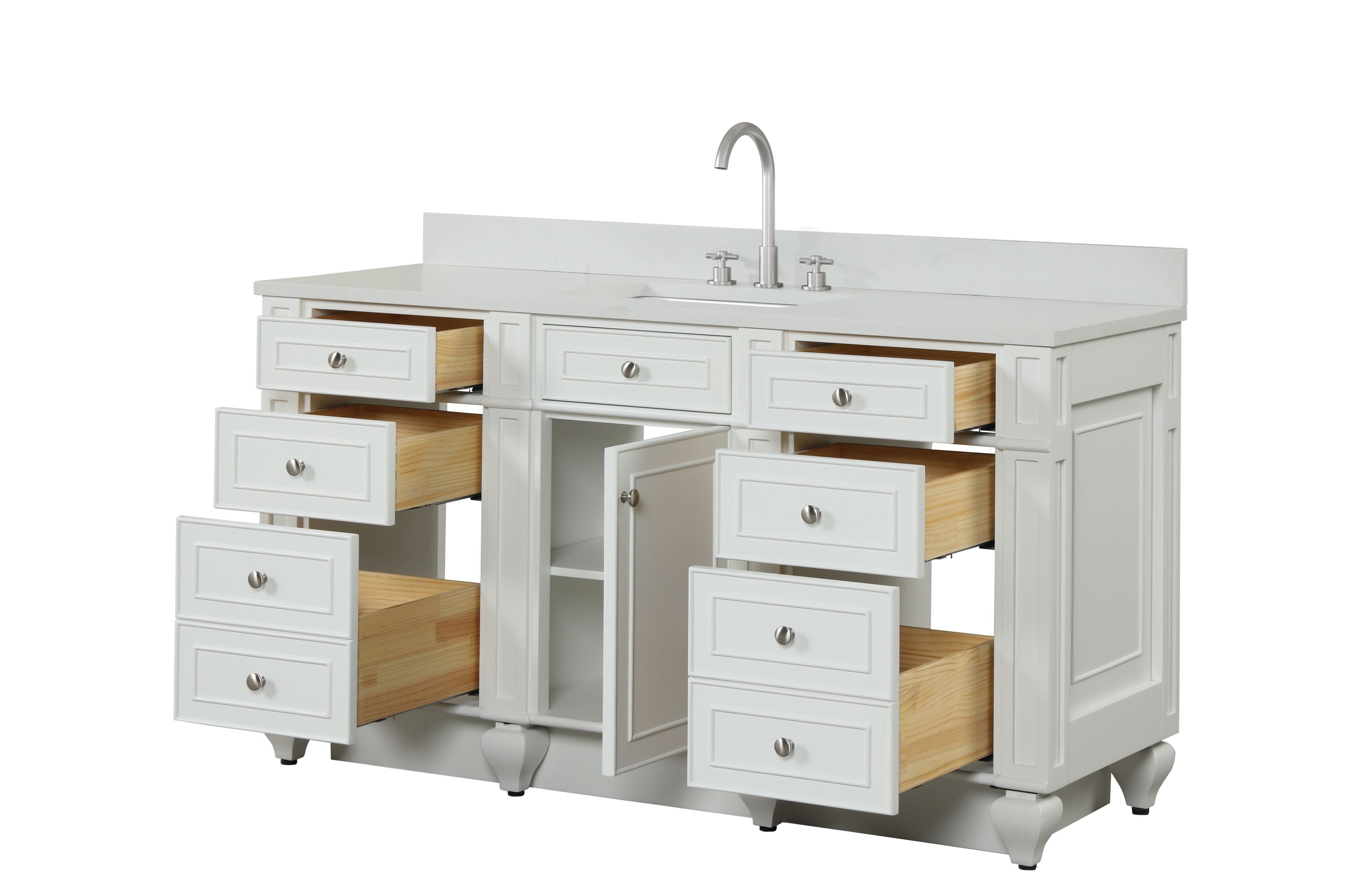 Design Element WN-60S-W Bath-Vanity-Combo - View #11