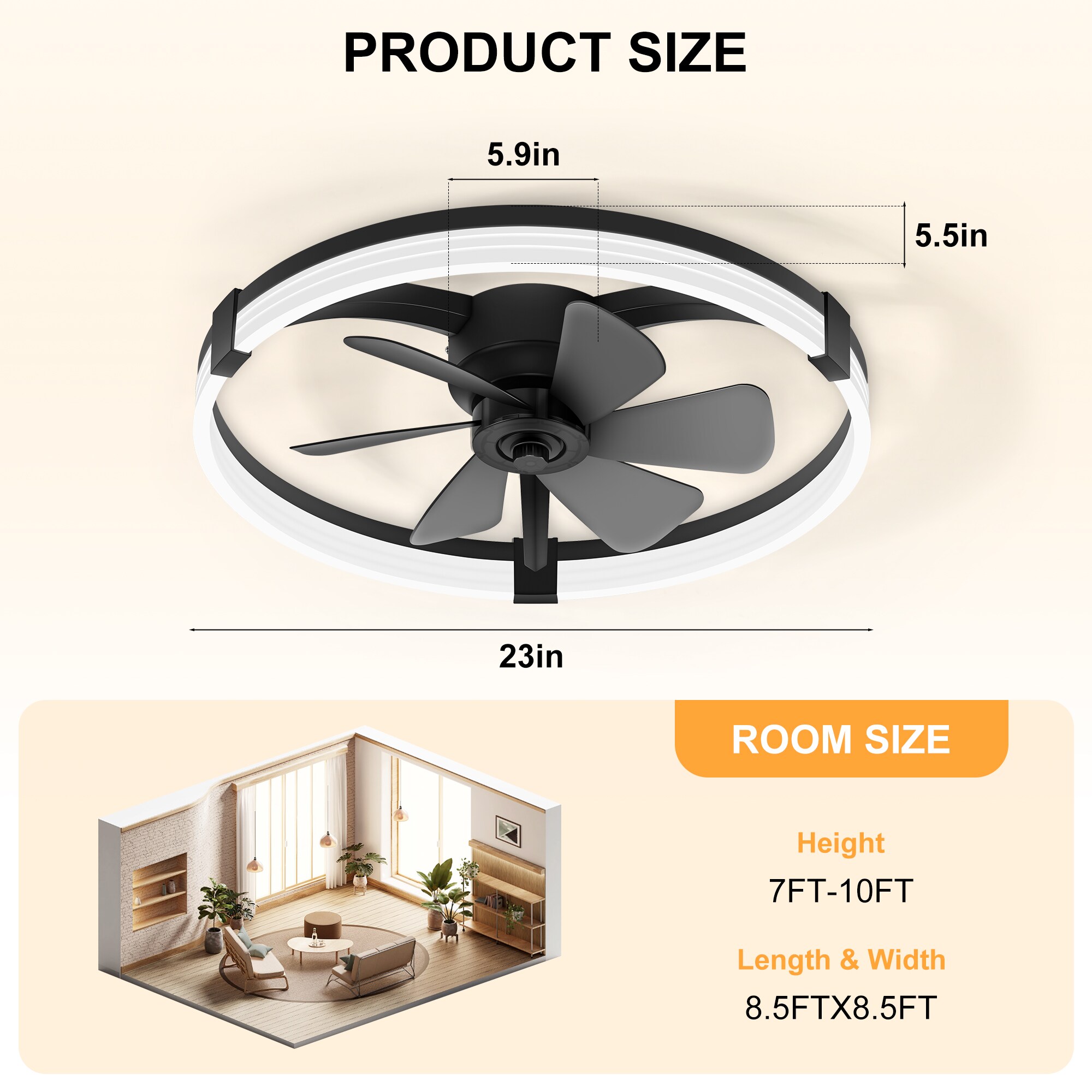 Breezary 30009-WH Ceiling-Fans - View #8