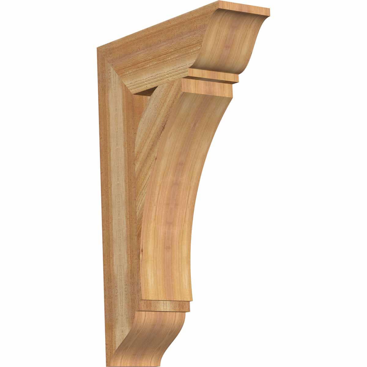 Ekena Millwork BKT06X20X32THR01RWR Thorton traditional rough sawn 6-in x 20-in x 32-in Western red cedar Brown Wood Standard bracket