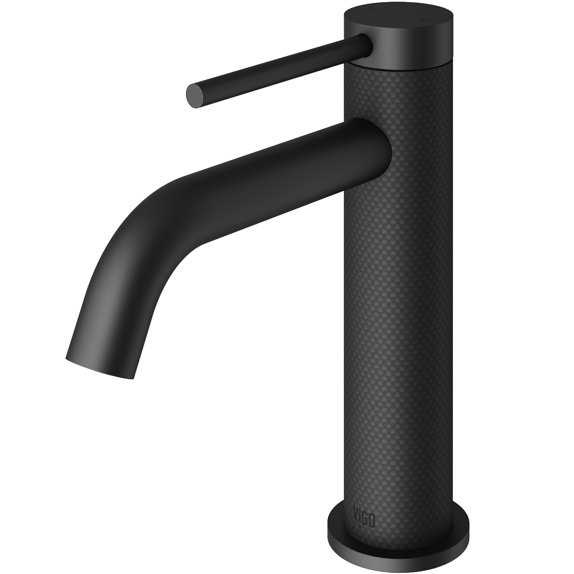 VIGO VG01044MB Madison Matte Black Single hole 1-handle WaterSense High-arc Commercial/Residential Handle Bathroom Sink Faucet