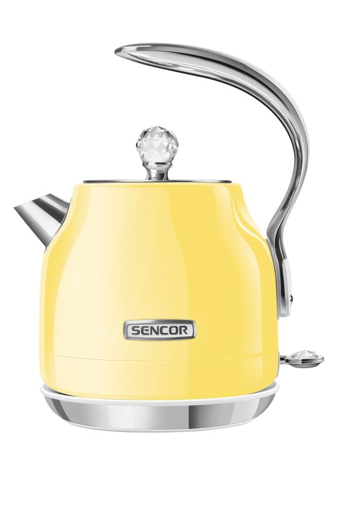 Sencor Sunflower Yellow 5-Cup Corded Electric Kettle at