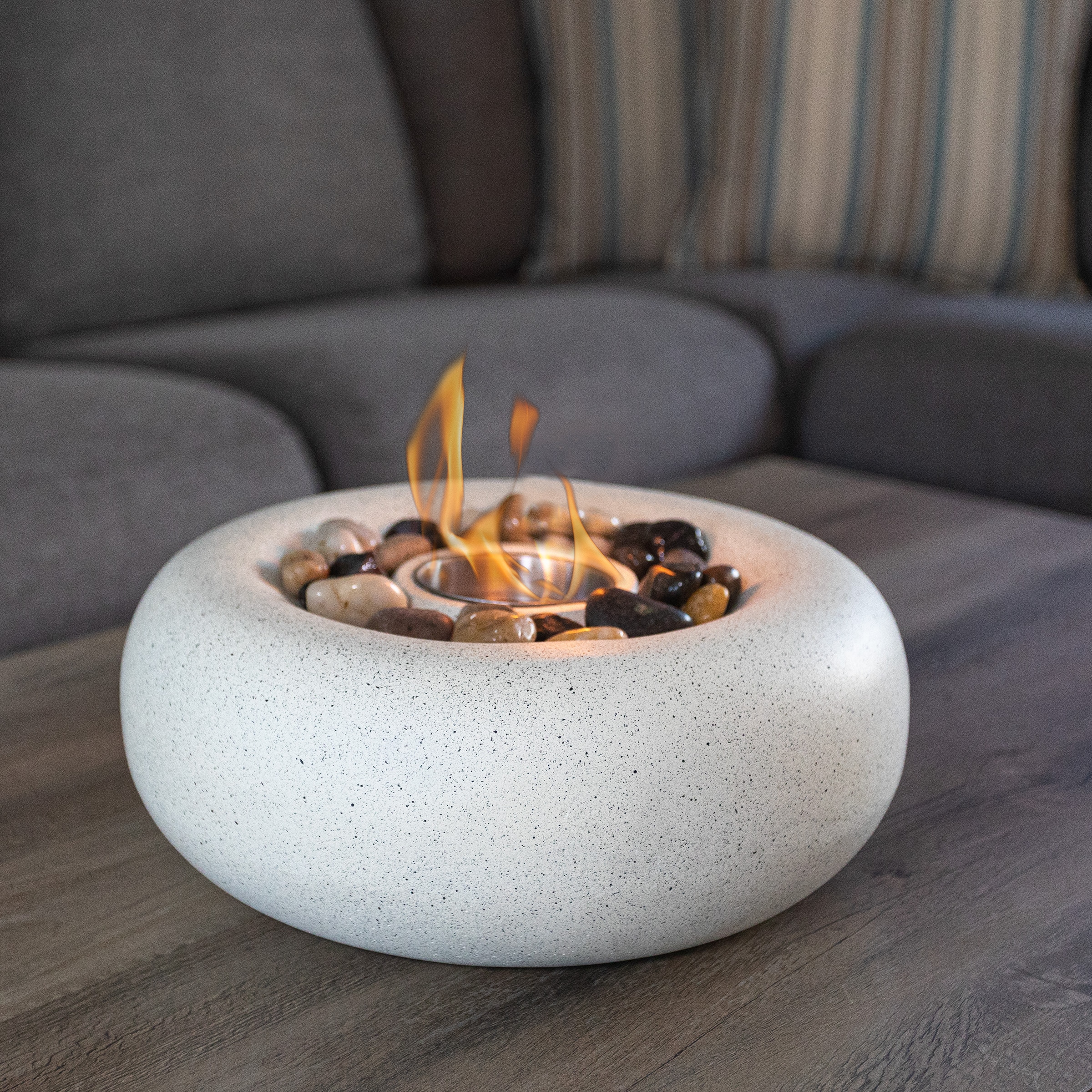 Pure Garden 10lb Fire Pit Glass Rocks, Onyx - UK