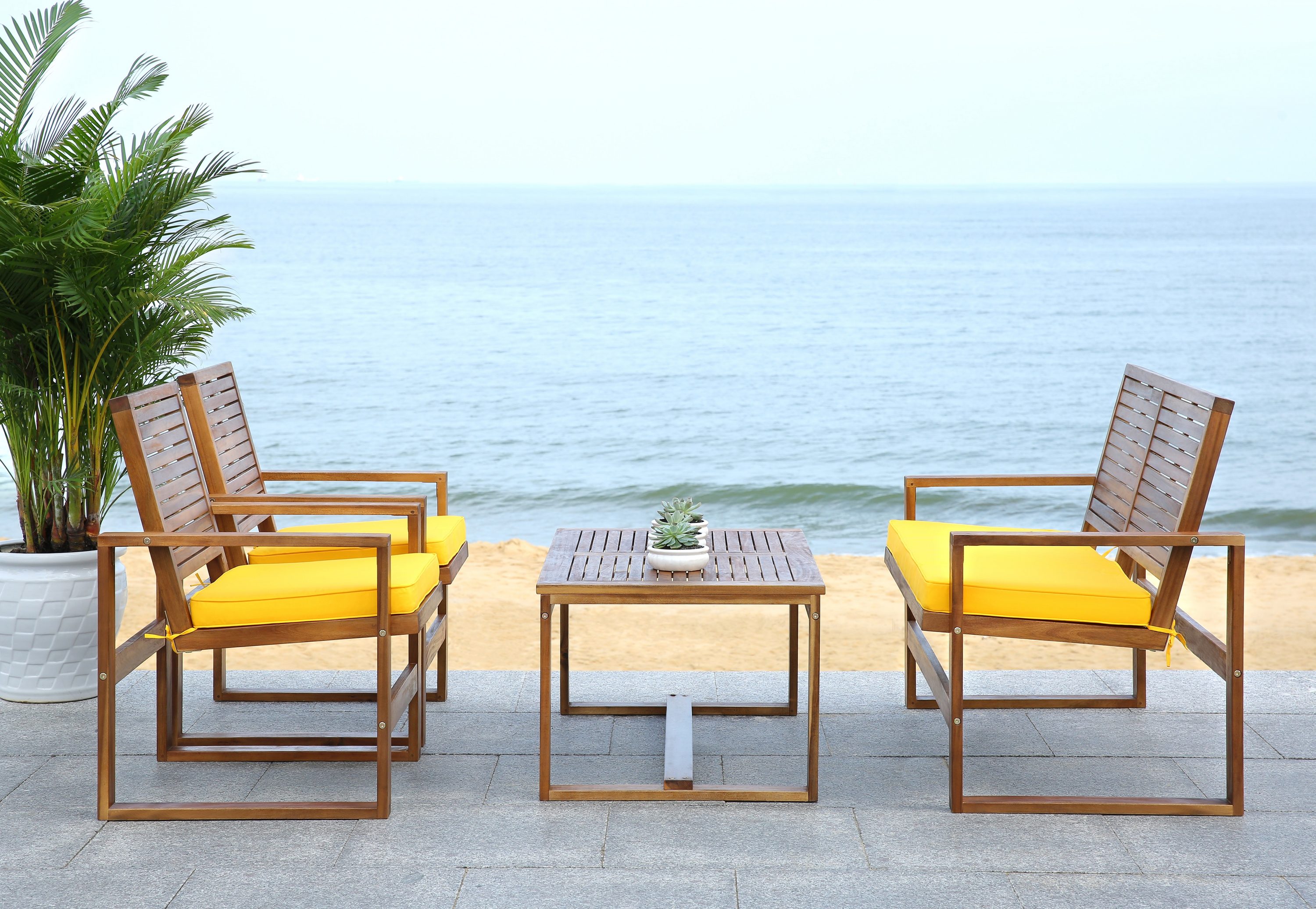 Safavieh FOX6007B Patio-Conversation-Sets - View #4