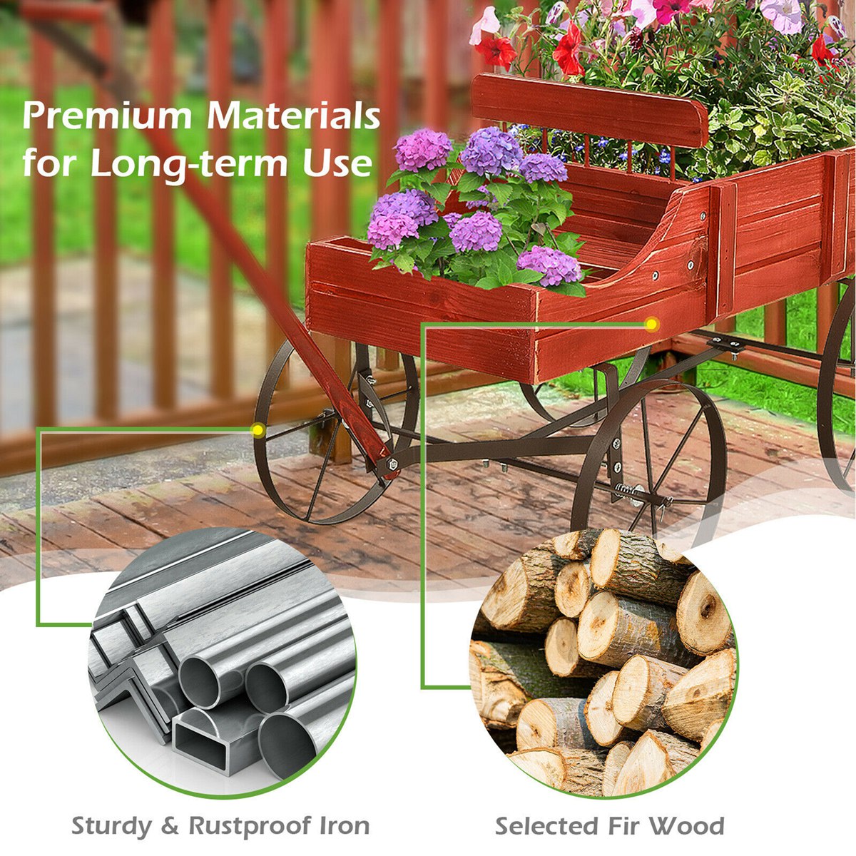 Costway CSHY000720 Planter-Window-Box - View #7