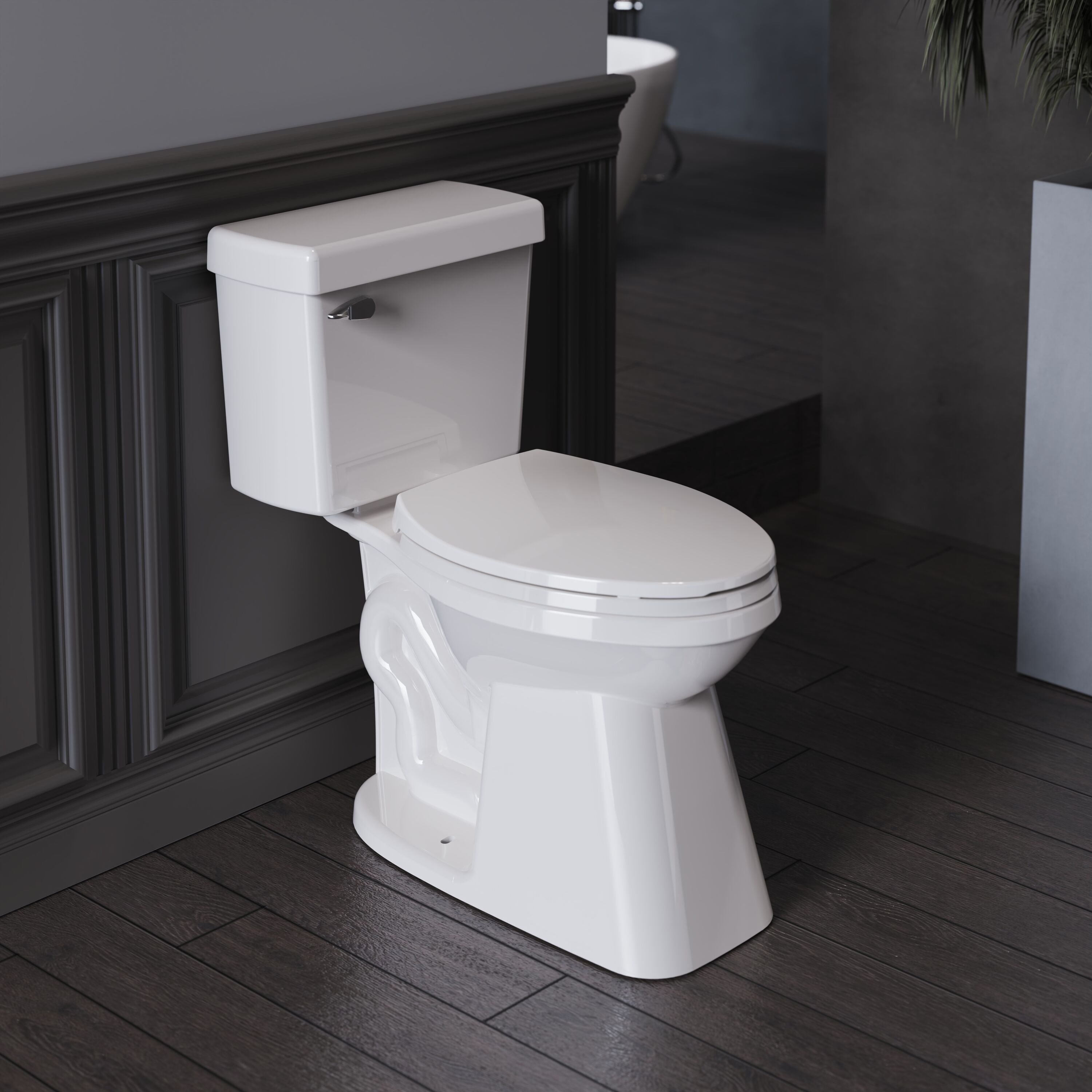 TOTO Réservoir de Toilette Drake 1,28 GPF Avec Couvercle boulonné, Blanc  Cotton