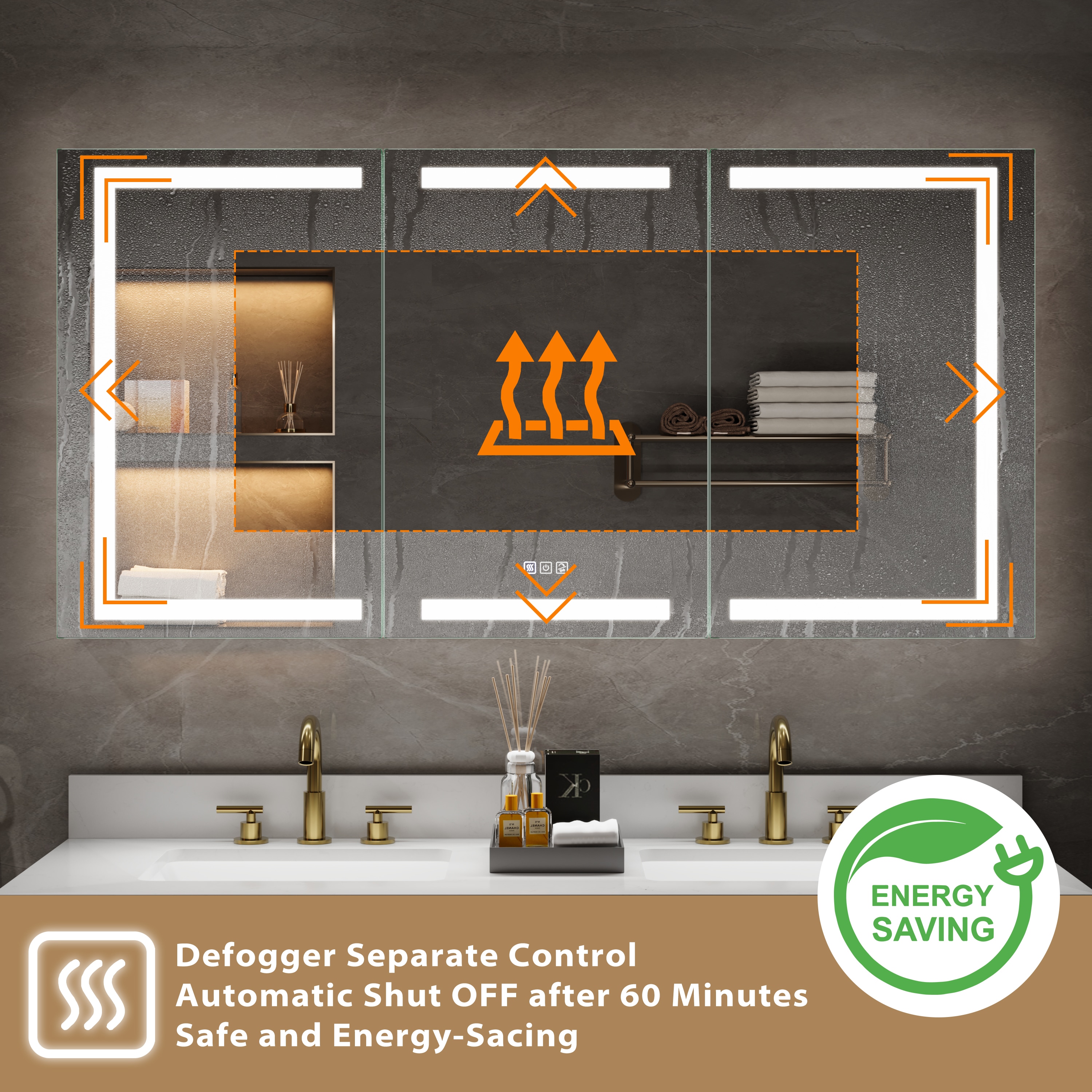 WELLFOR GIZBEG-MB40RL Bathroom-Medicine-Cabinets - View #6