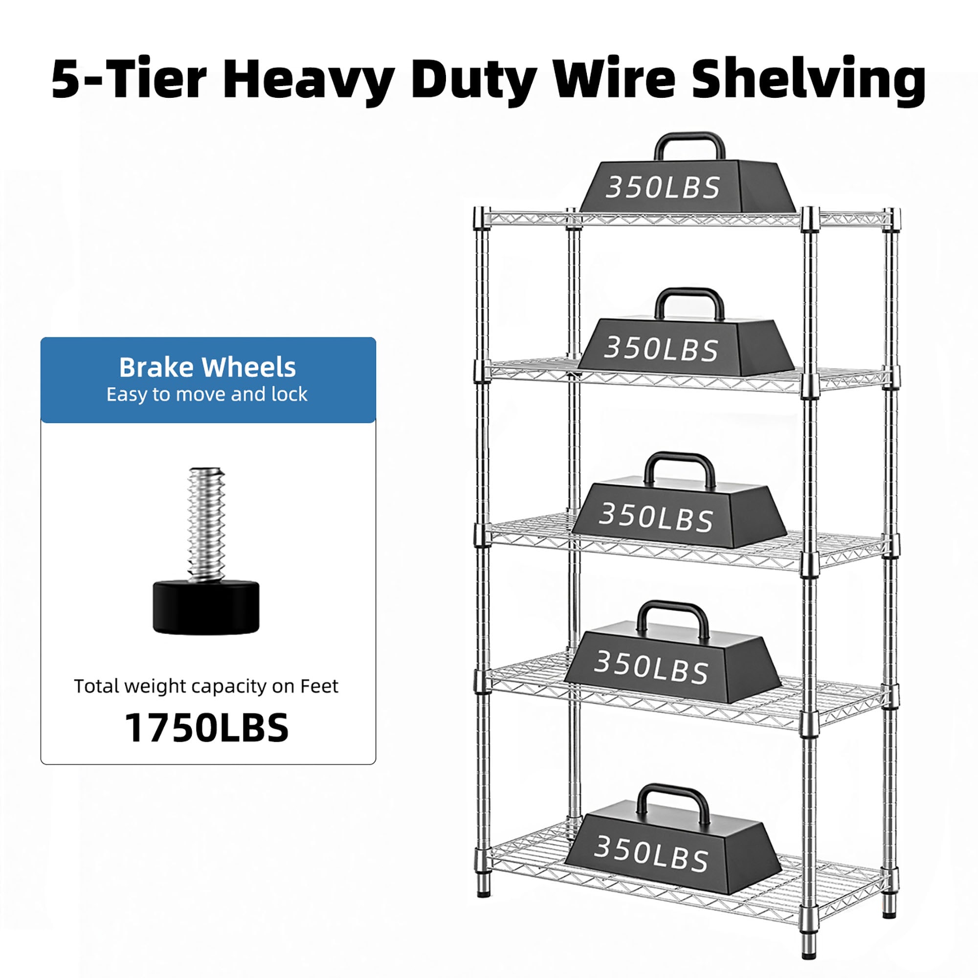 LETILY 4A6UX1LR Free-Standing-Shelving - View #5