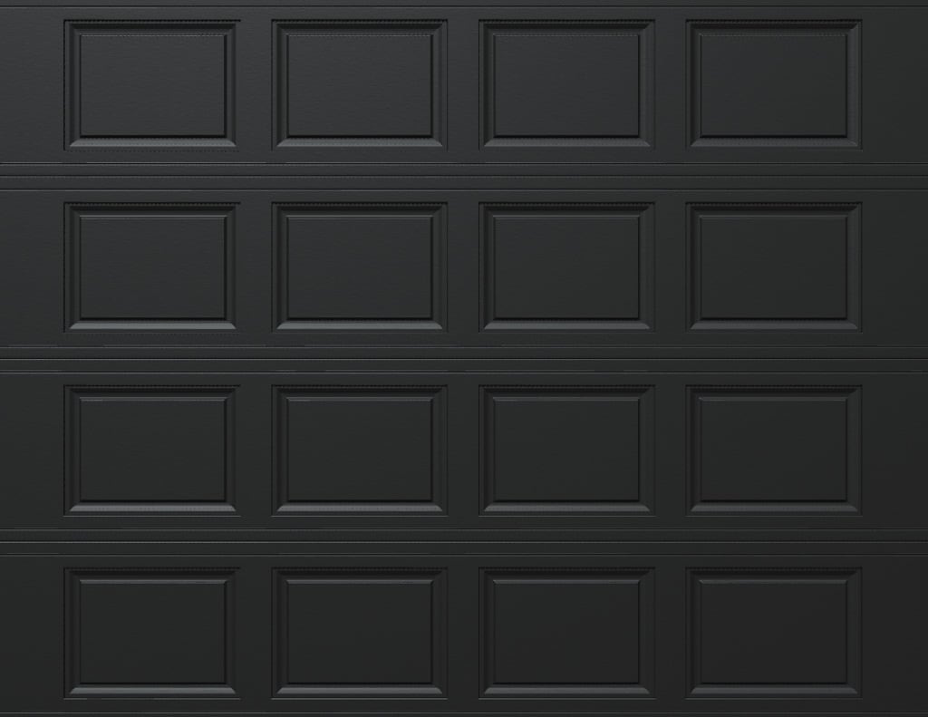 Wayne Dalton 8500CRBL97 Classic Steel Model 8500 8-ft x 7-ft Insulated Black Single Garage Door