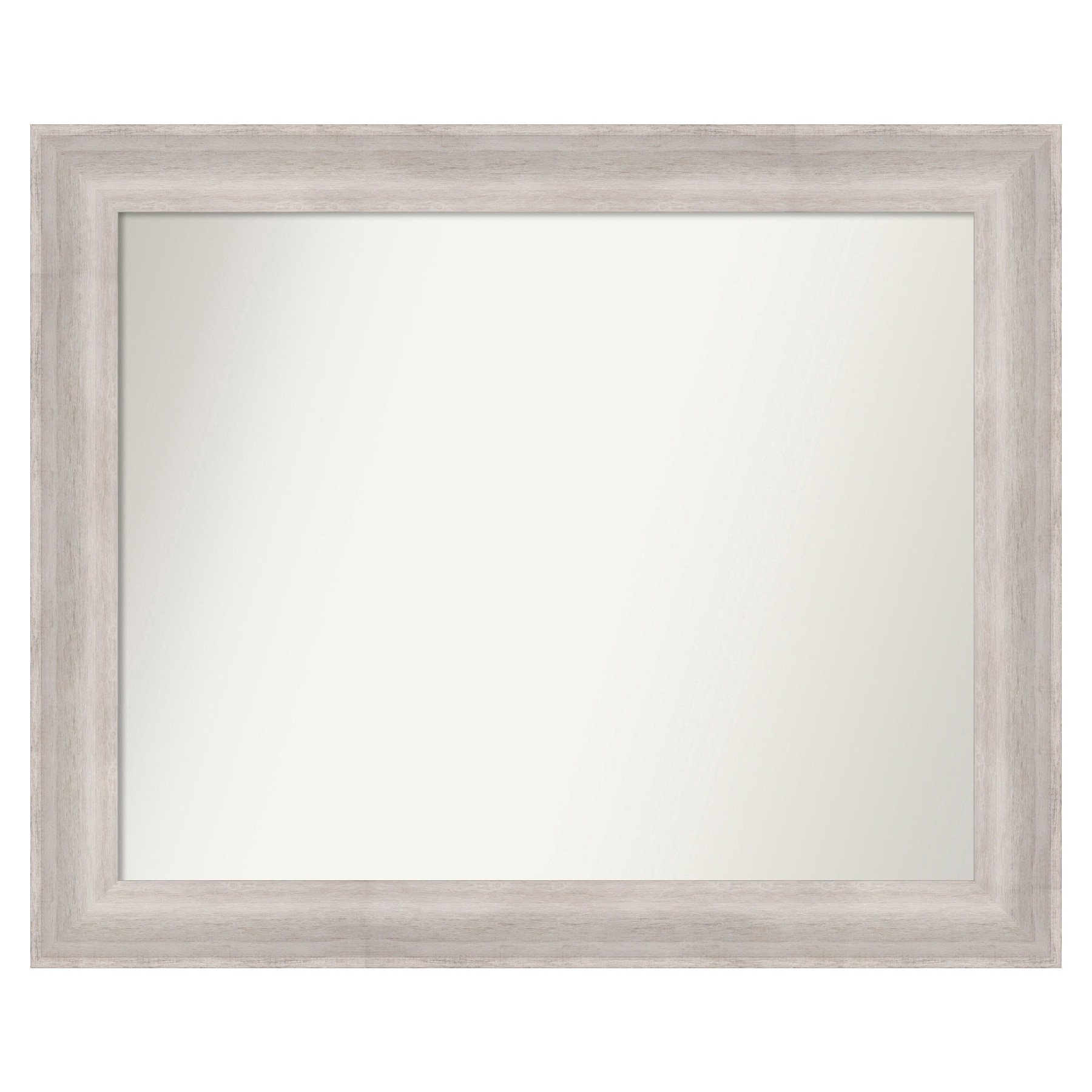 Amanti Art A17008100527 Beachwood Grey Frame 33-in W x 27-in H Rectangle Beachwood Grey Framed Vanity Mirror