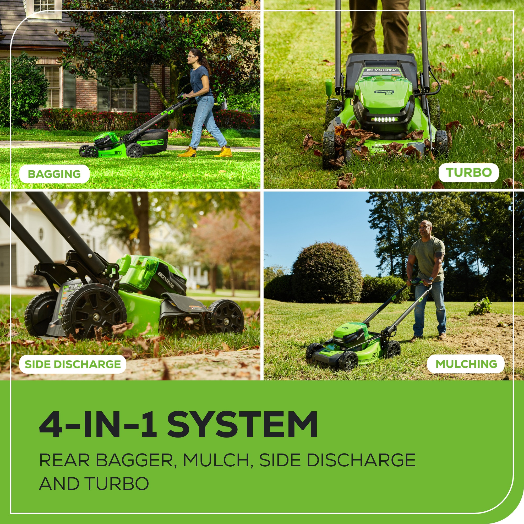 Greenworks Pro 80-volt 21-in Cordless Self-propelled Lawn Mower 5