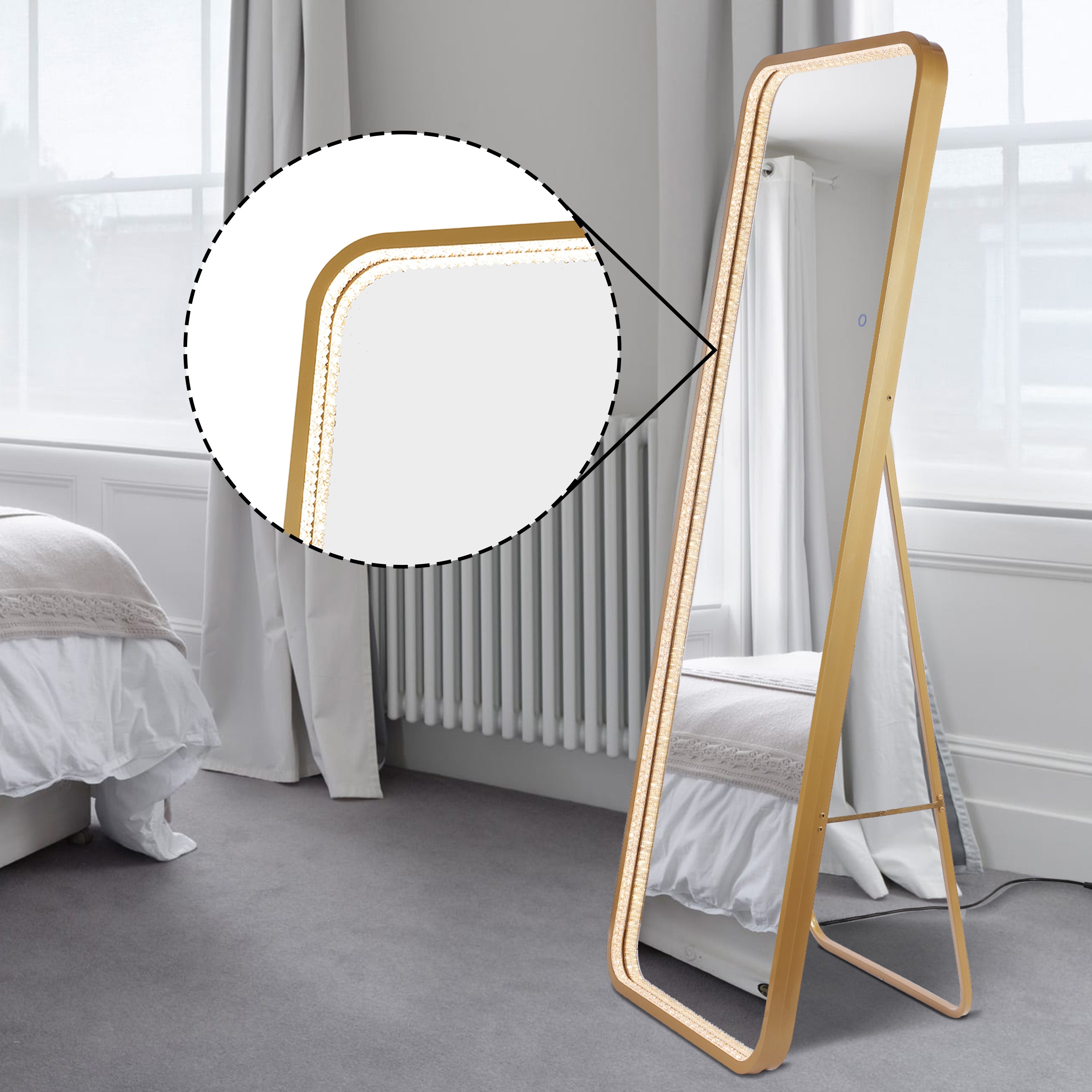 JONATHAN  Y MIR105B-2465 Framed-Bath-Mirrors - View #6