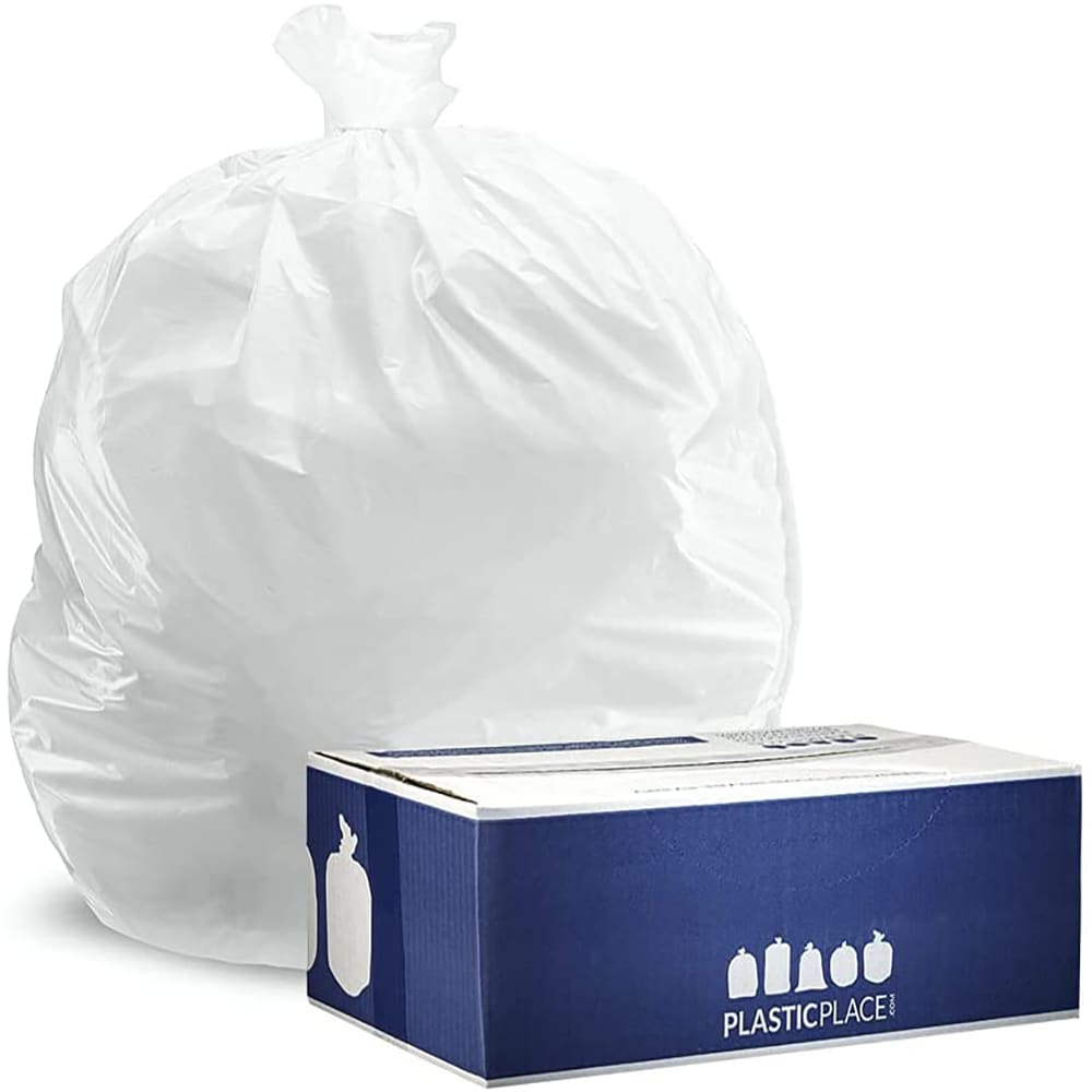 30 GAL Super Value Drawstring Outdoor Trash Bags, 50 Count, 1.1