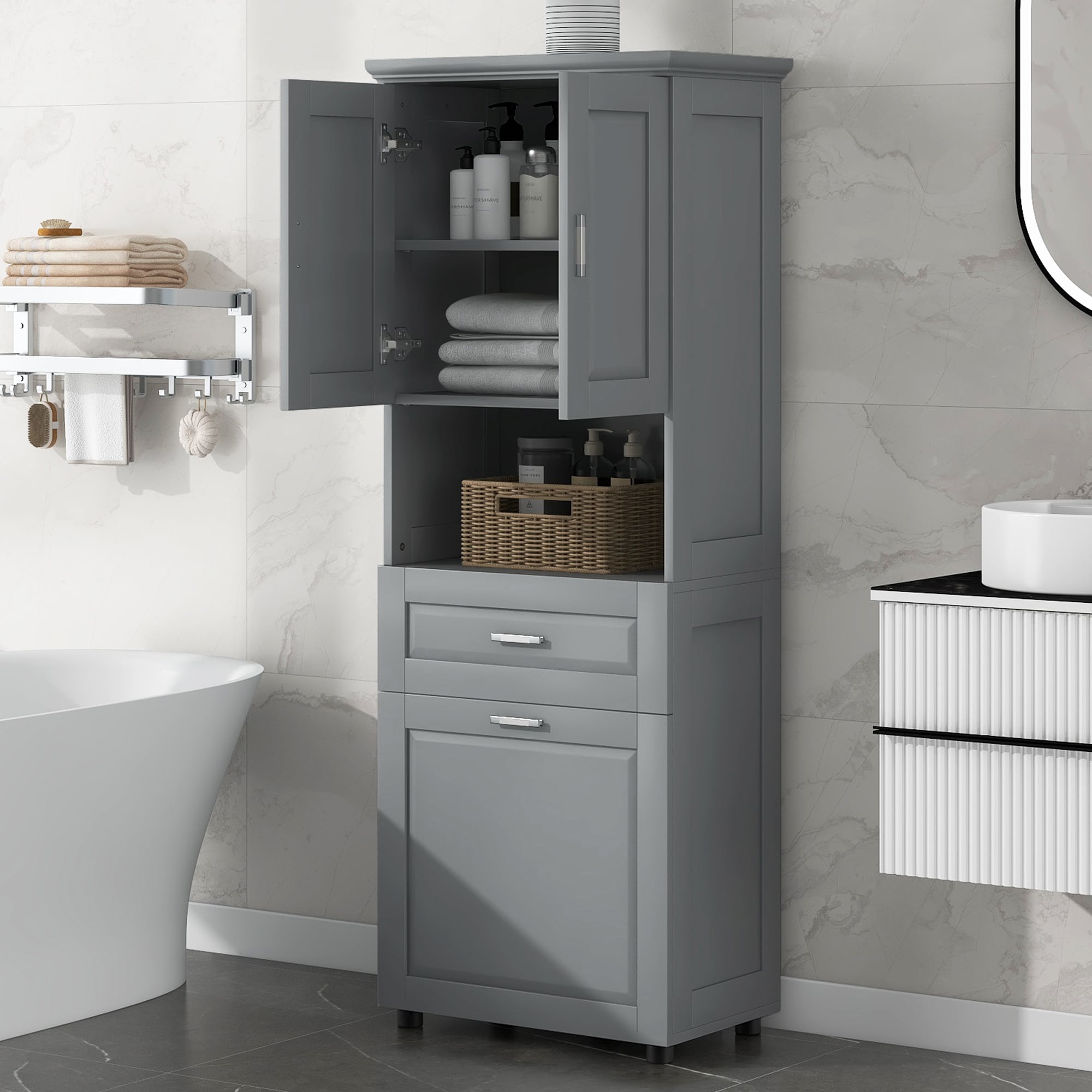 ModernLuxe L3P-WF323481AAE Bathroom-Wall-Cabinets - View #19