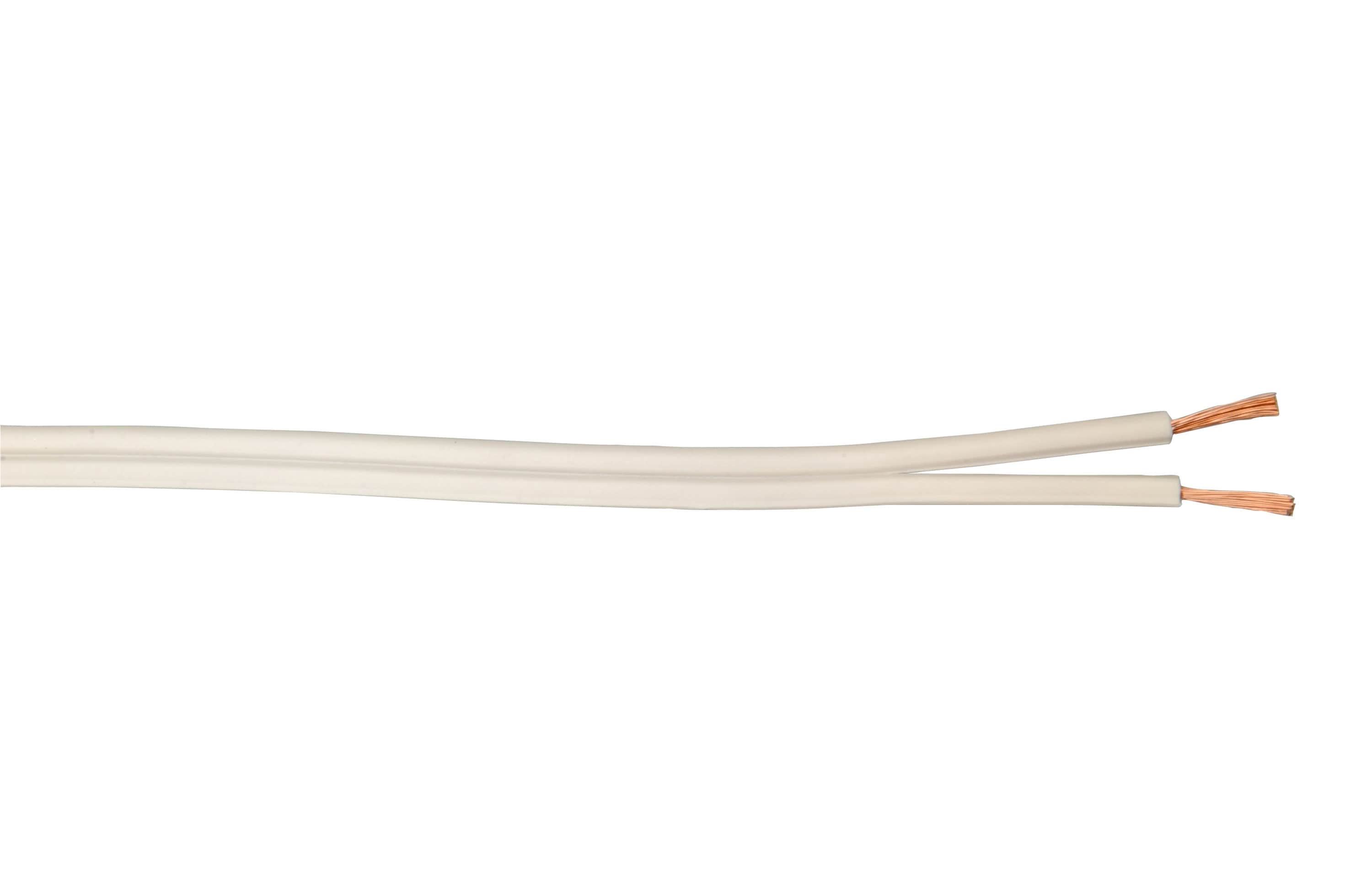 Coleman Cable 60126-L1-01 25-ft 16/2 White Stranded Lamp Cord