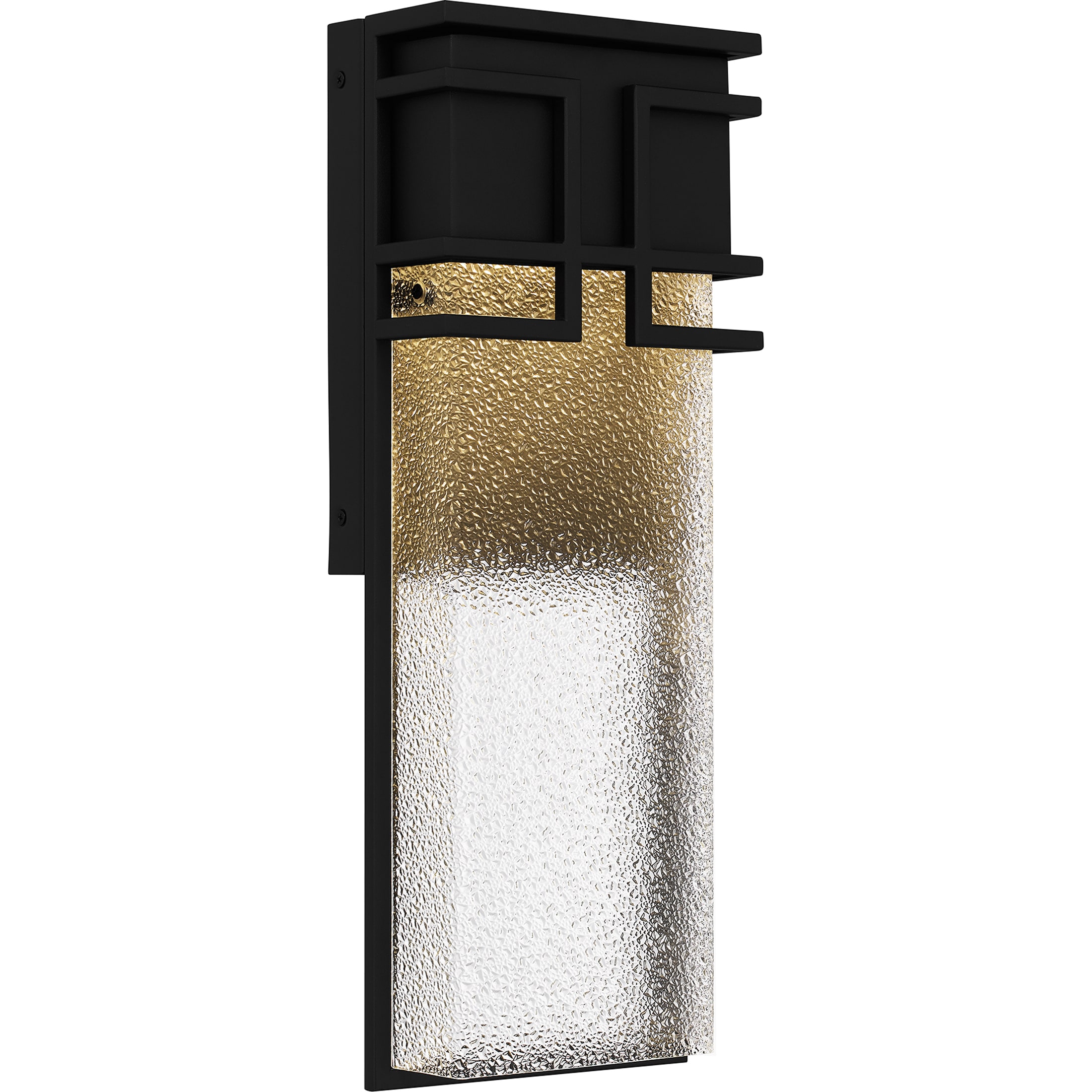Quoizel DAY8407EK Daymon 20.25-in H Black Hardwired Integrated LED Outdoor Wall Light