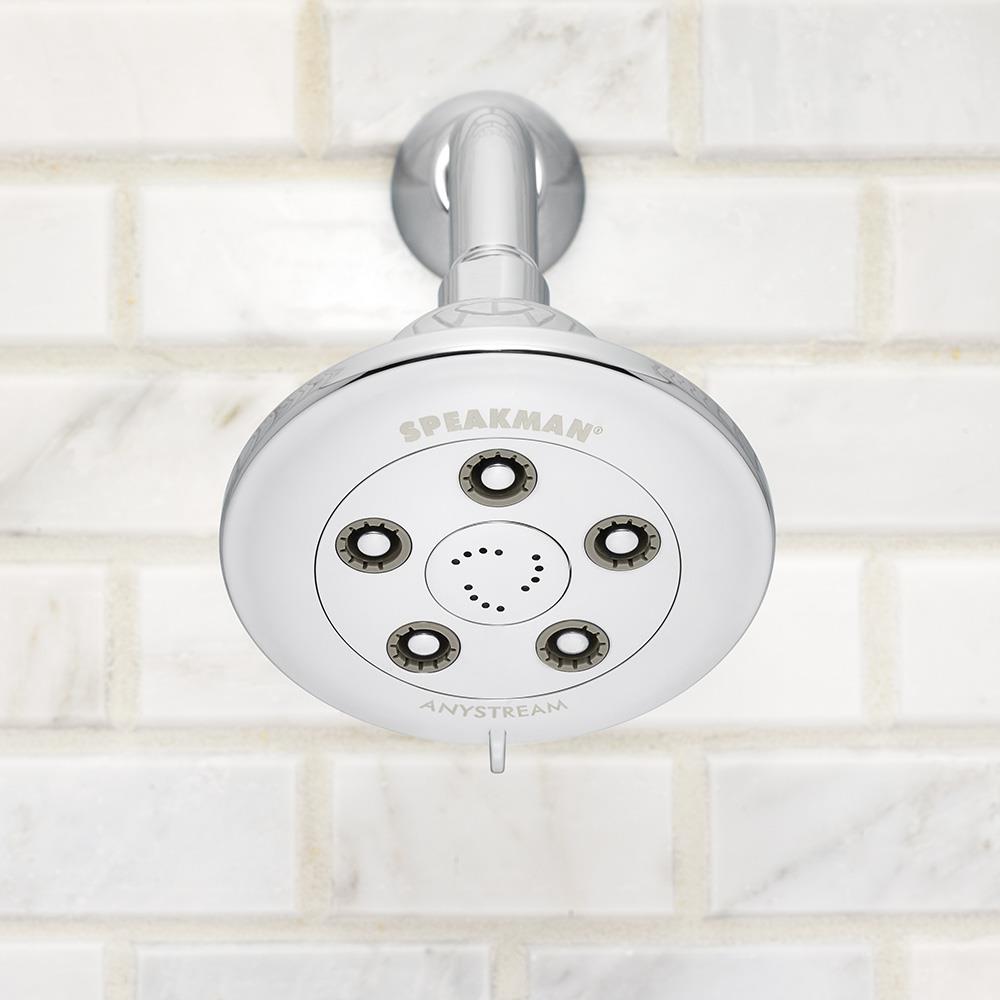 Polished Chrome Adjustable Multi-Function Shower Head