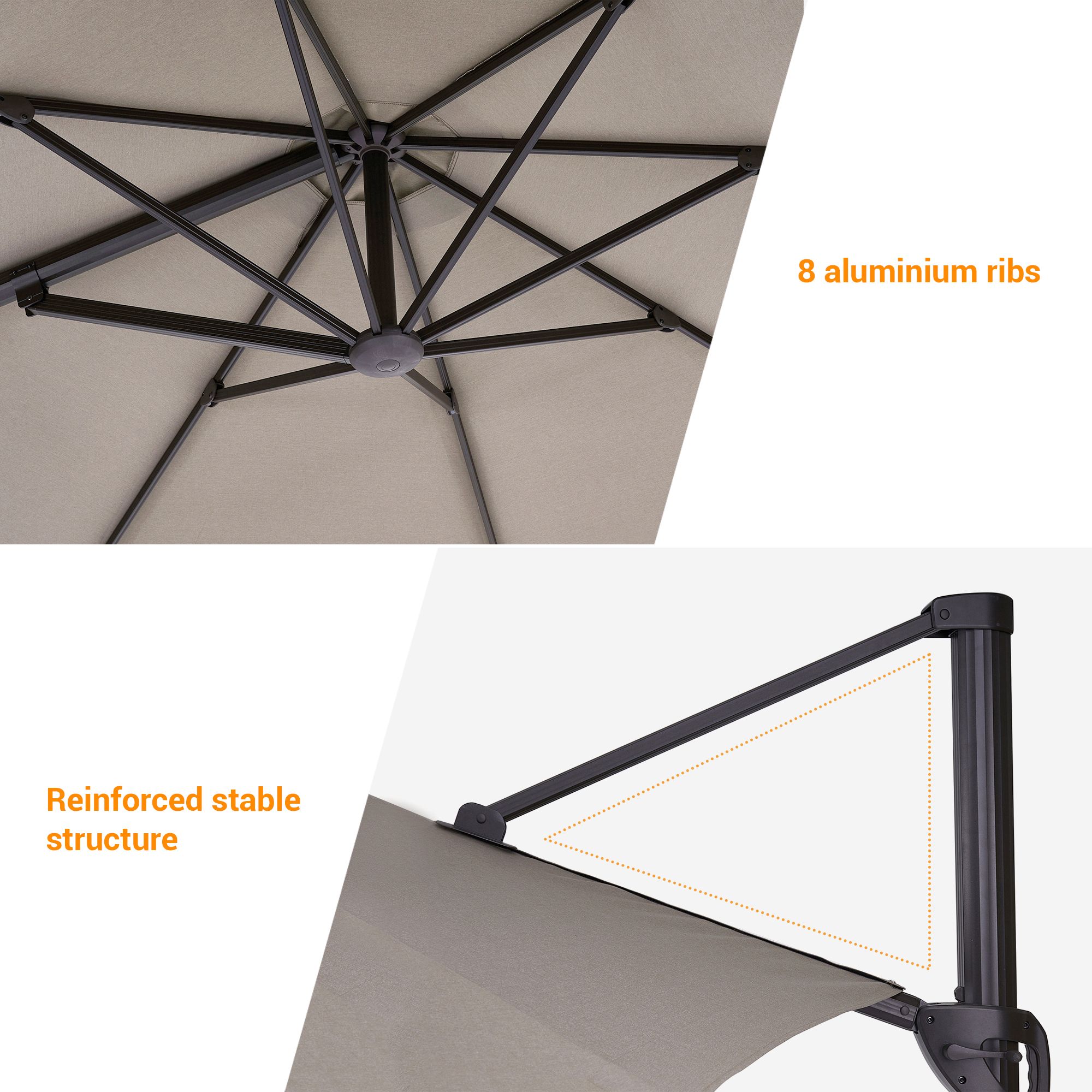 Sonkuki SD-TJ14GY Umbrellas-2 - View #4