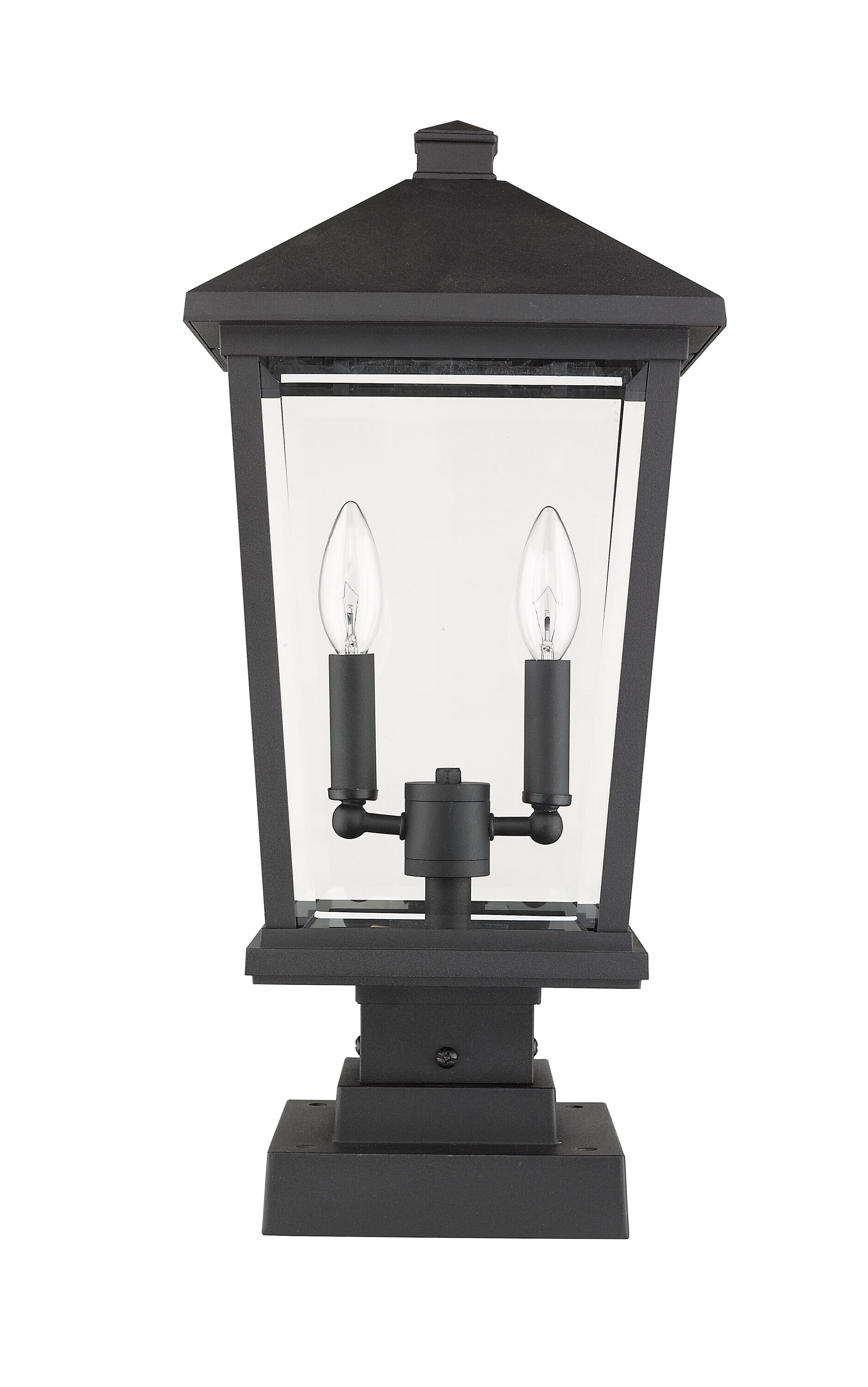 Z-Lite 568PHBS-SQPM-BK Post-Lights - View #5