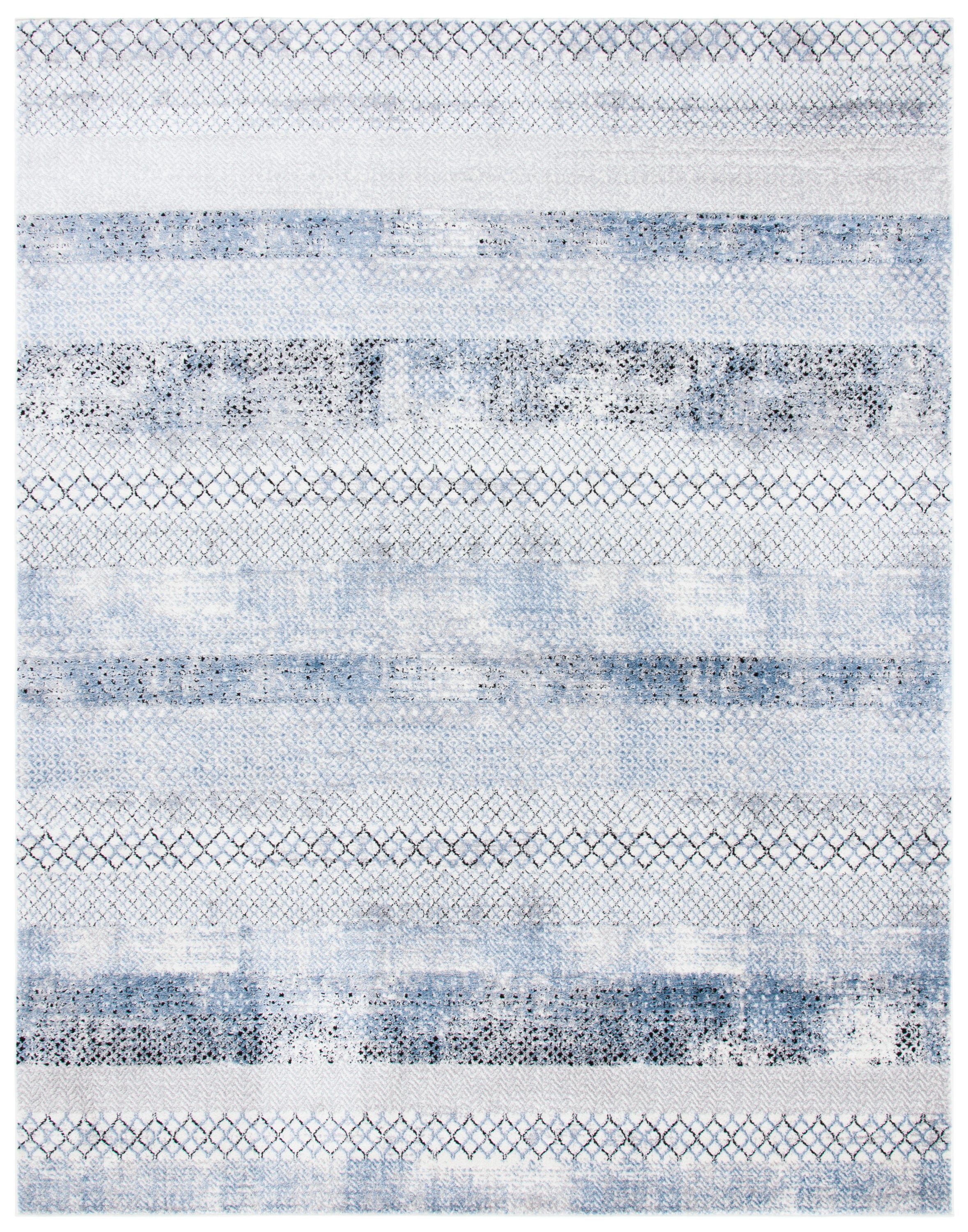 Safavieh ALA761G-8 Amelia Cindie 8 x 10 (ft) Loomed Polypropylene Gray/Light Blue Rectangular Indoor Abstract Bohemian/Eclectic Area rug