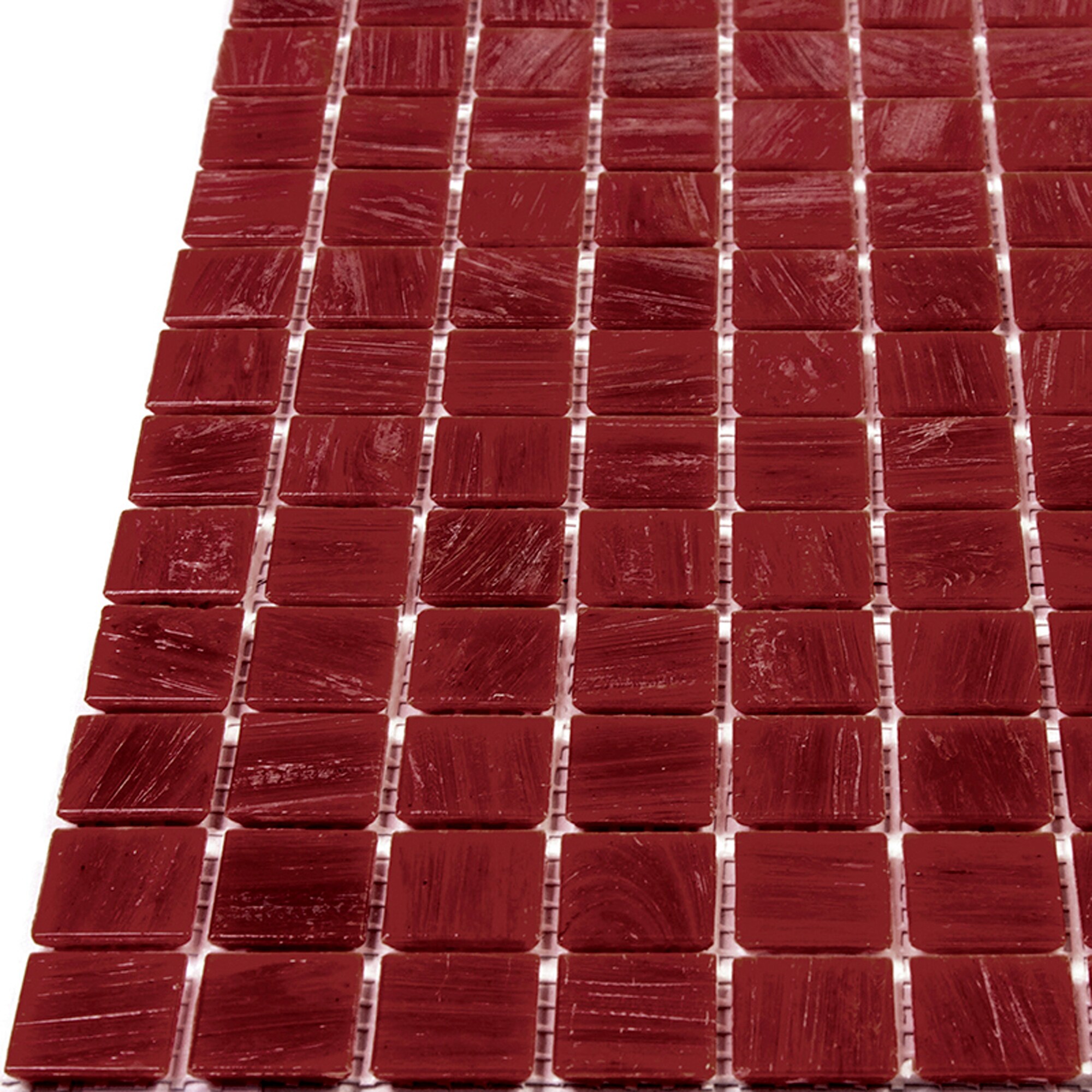 Apollo Tile Celestial Scarlet Red 12-in x 12-in Glossy Glass Uniform Squares Floor and Wall Tile (20-sq. ft/ Carton)