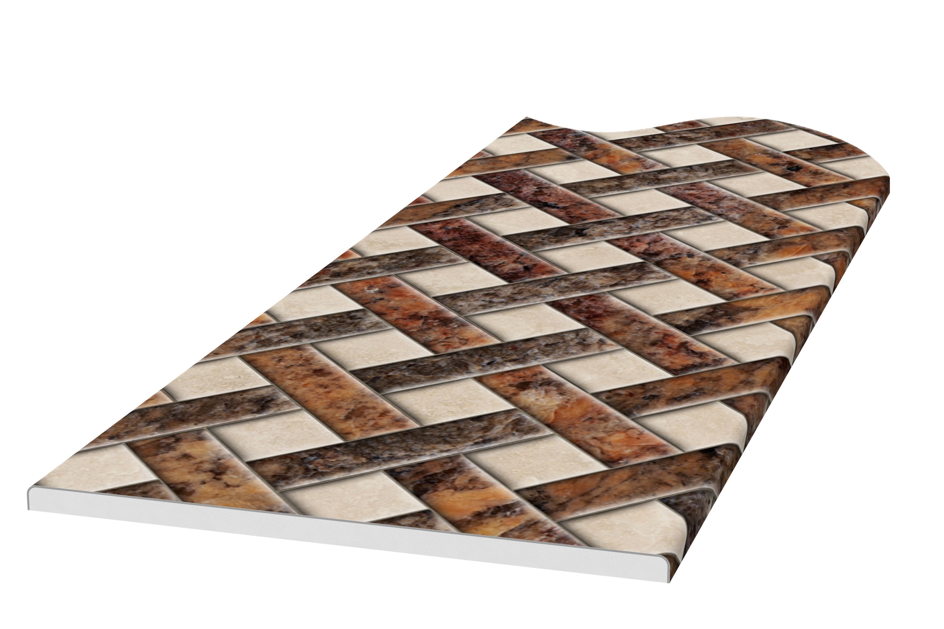 FlexStone FLXAT6048CB Accent Trim Kit In Crema Bordeaux