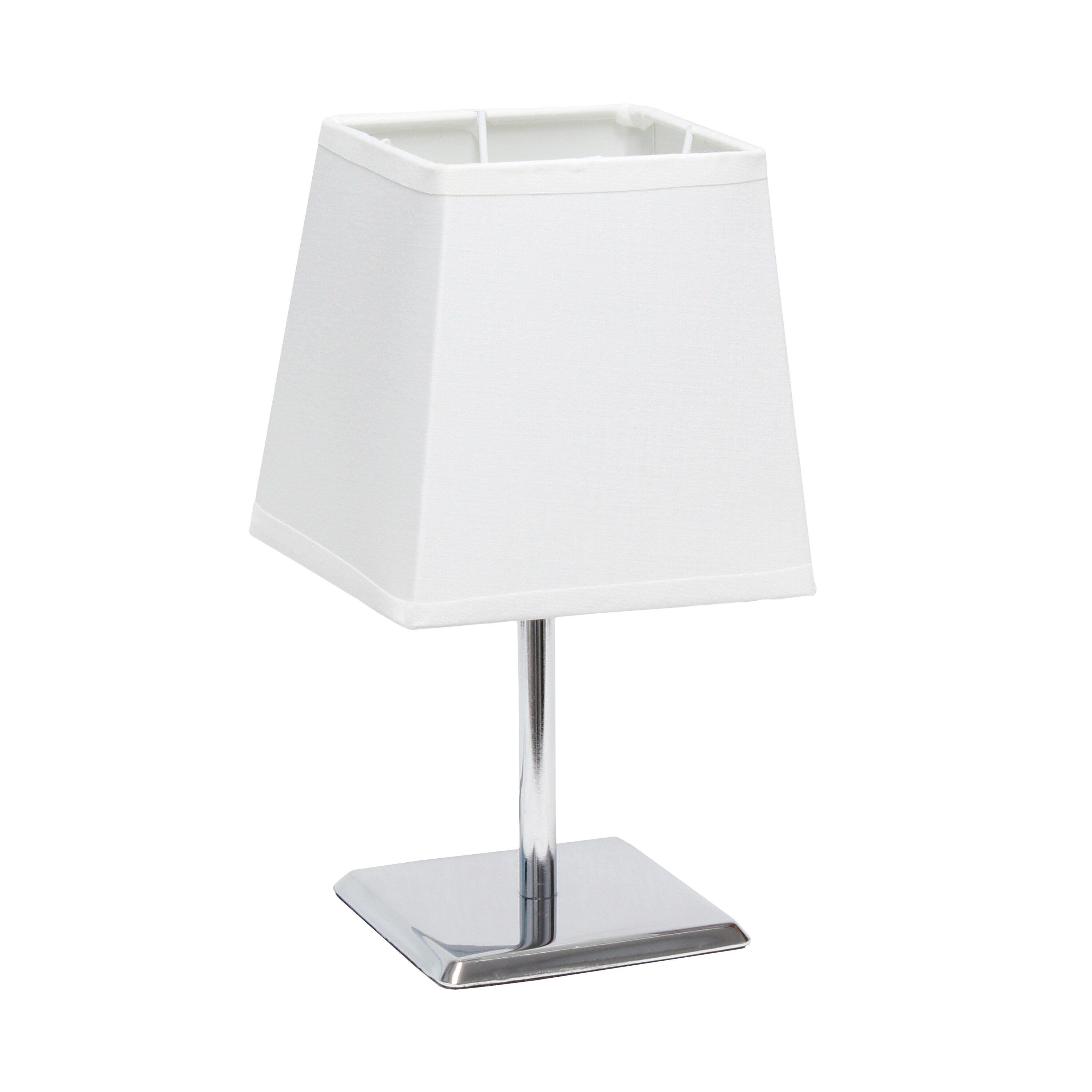 Creekwood Home - 9.65-in White LED On/Off switch Table Lamp with Fabric Shade
