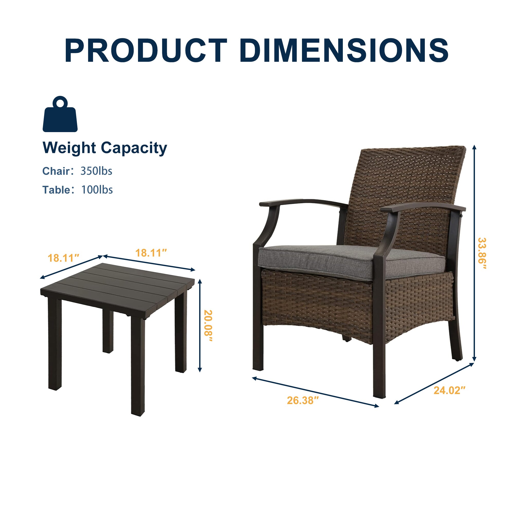 Clihome CL5450343001001 Patio-Conversation-Sets - View #4