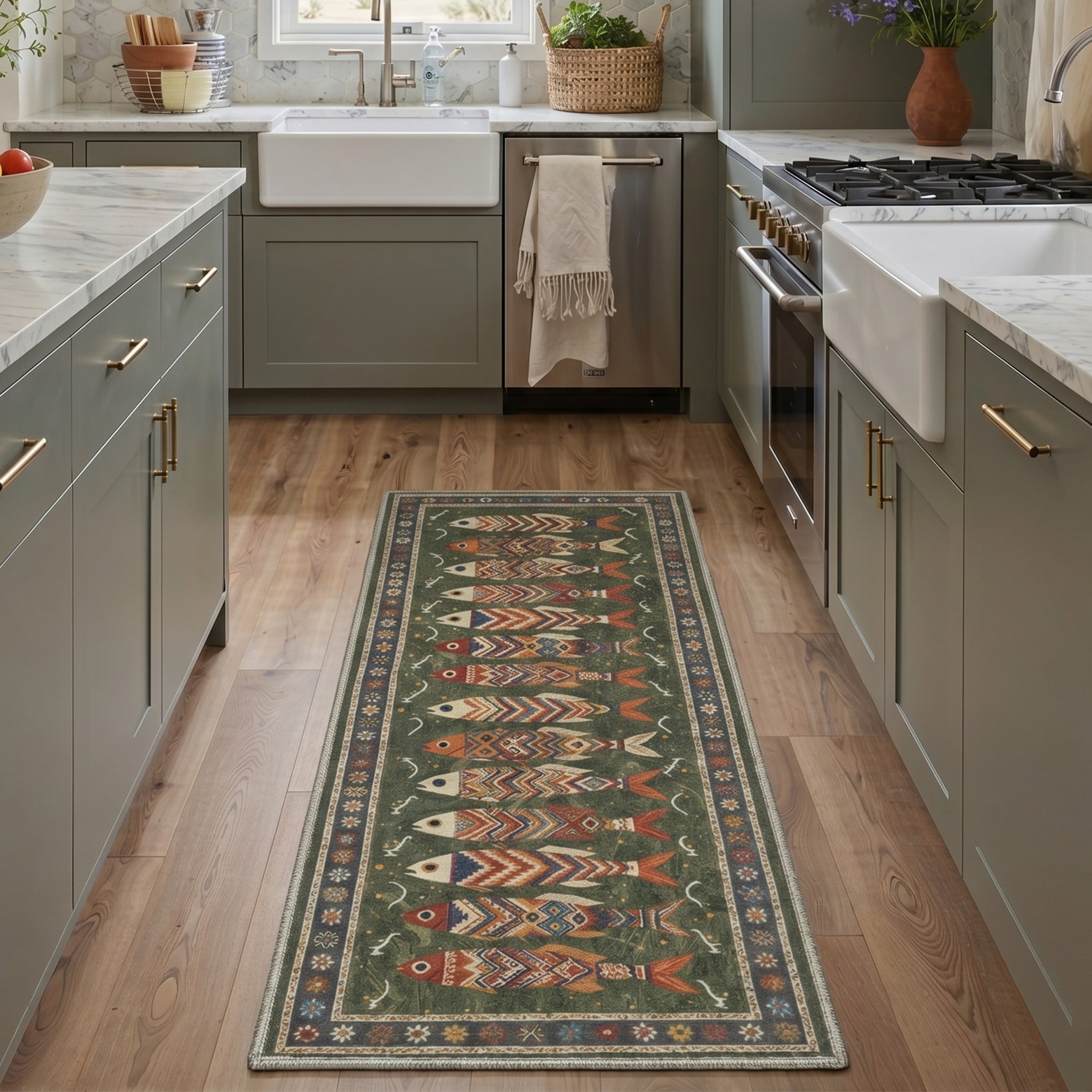 BAVNI ARB3254-TEAL BLOOM rugs - View #2