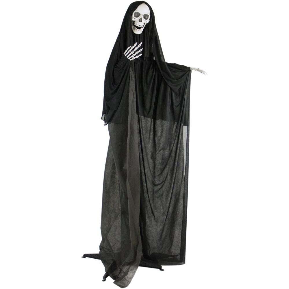 Haunted Hill Farm 6-ft Freestanding Moaning Lighted Reaper Animatronic ...