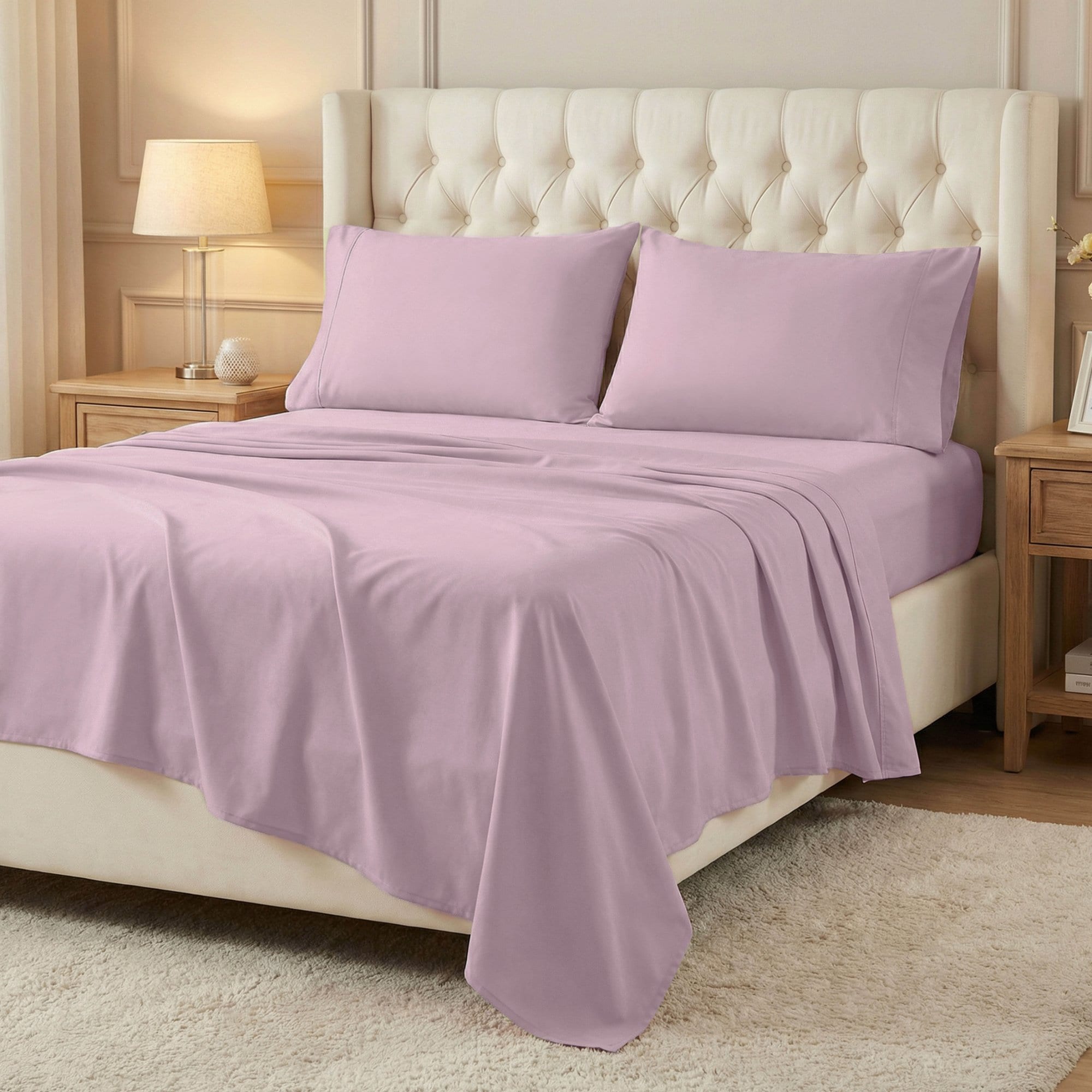 Superior 600-Thread Count Cotton Blend Bed Sheet Set