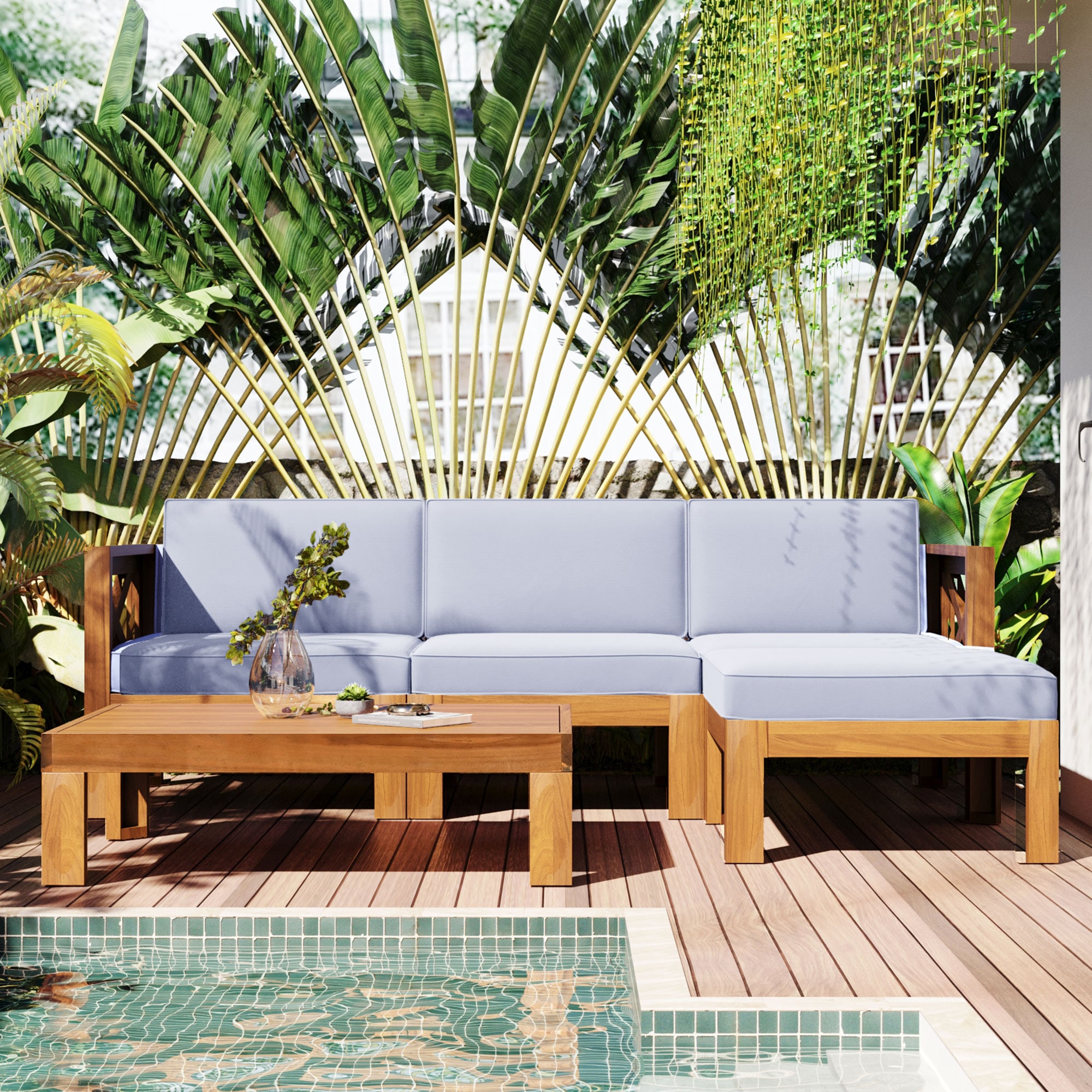 SINOFURN SYA020340BG Patio-Sofas-Daybeds - View #2