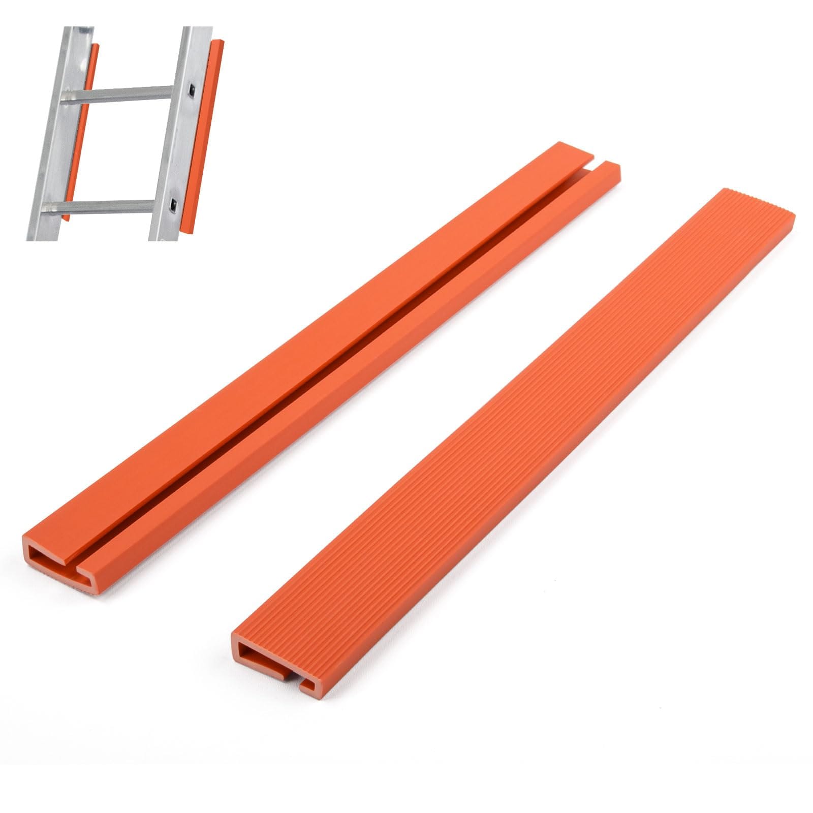 Adrinfly  Ladder Stabilizer Rail Ladder Covers for Gutters and Roof Ladder Safety Protector Fits Extension Ladders with One Inch Wide Offset T