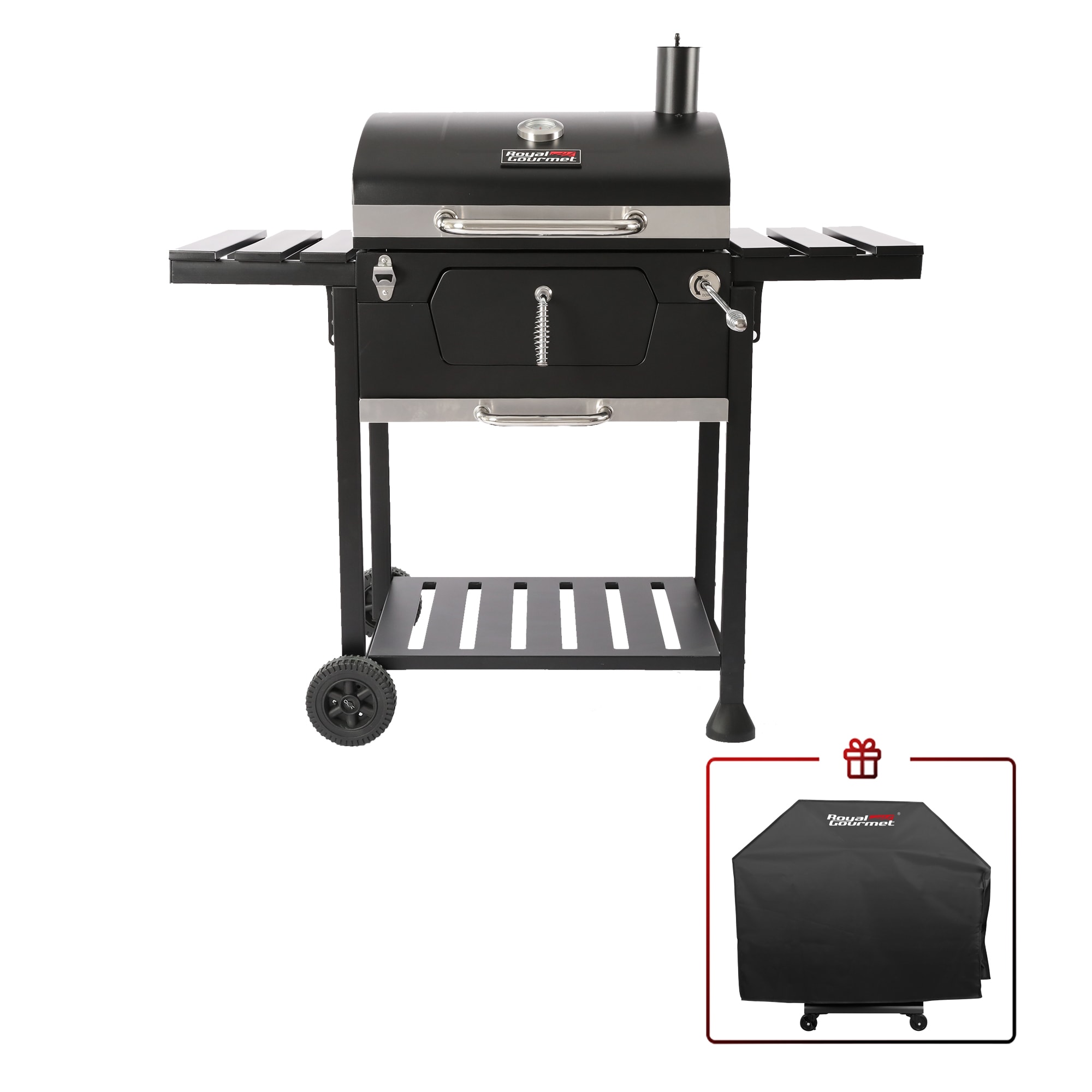 Royal W Black Charcoal Grill in the Grills department at Lowes.com