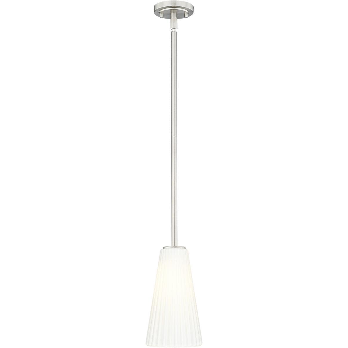 Z-Lite  3043P6-ROD-BN Farrell 1 Light 6 inch Brushed Nickel Pendant Ceiling Light