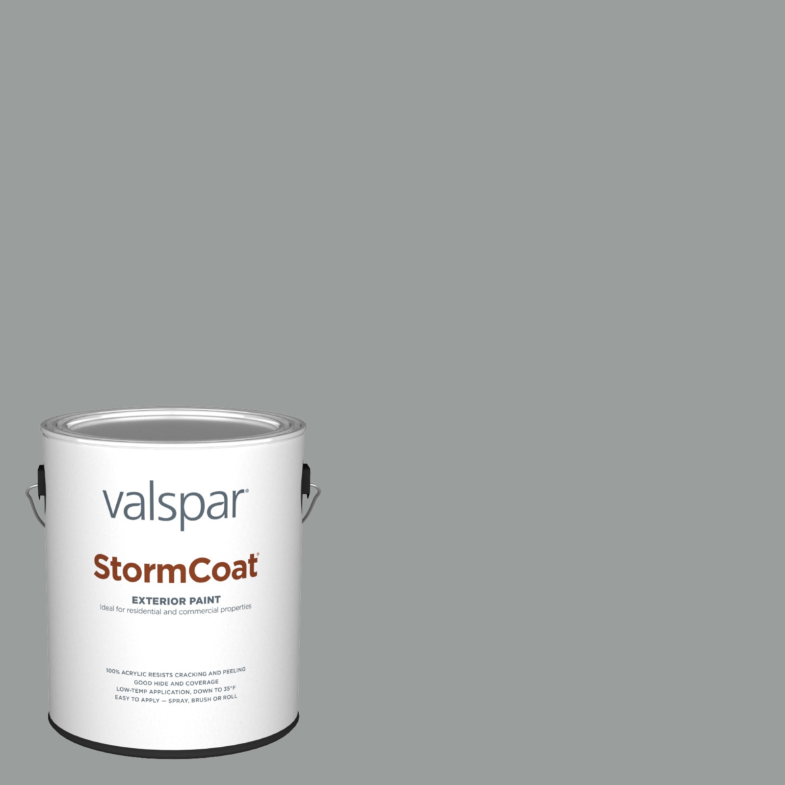 Valspar 4008-1C-147491 Storm Coat Semi-gloss Stone Mason Gray 4008-1C Latex Exterior ( 1-gallon )