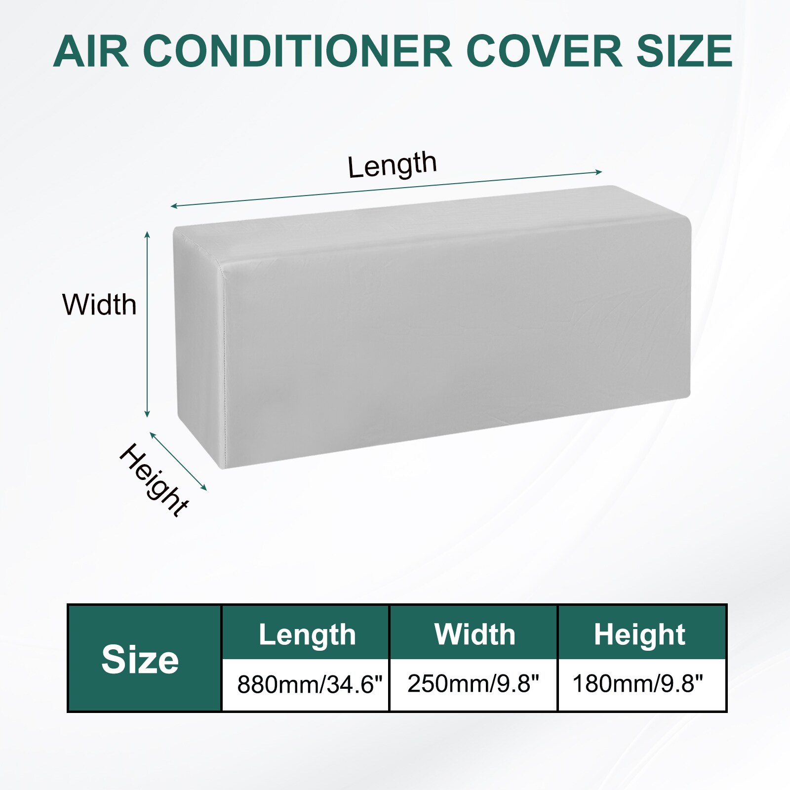 PATIKIL 34.6 Inch Air Conditioner Cover Indoor AC Cover Leather ...