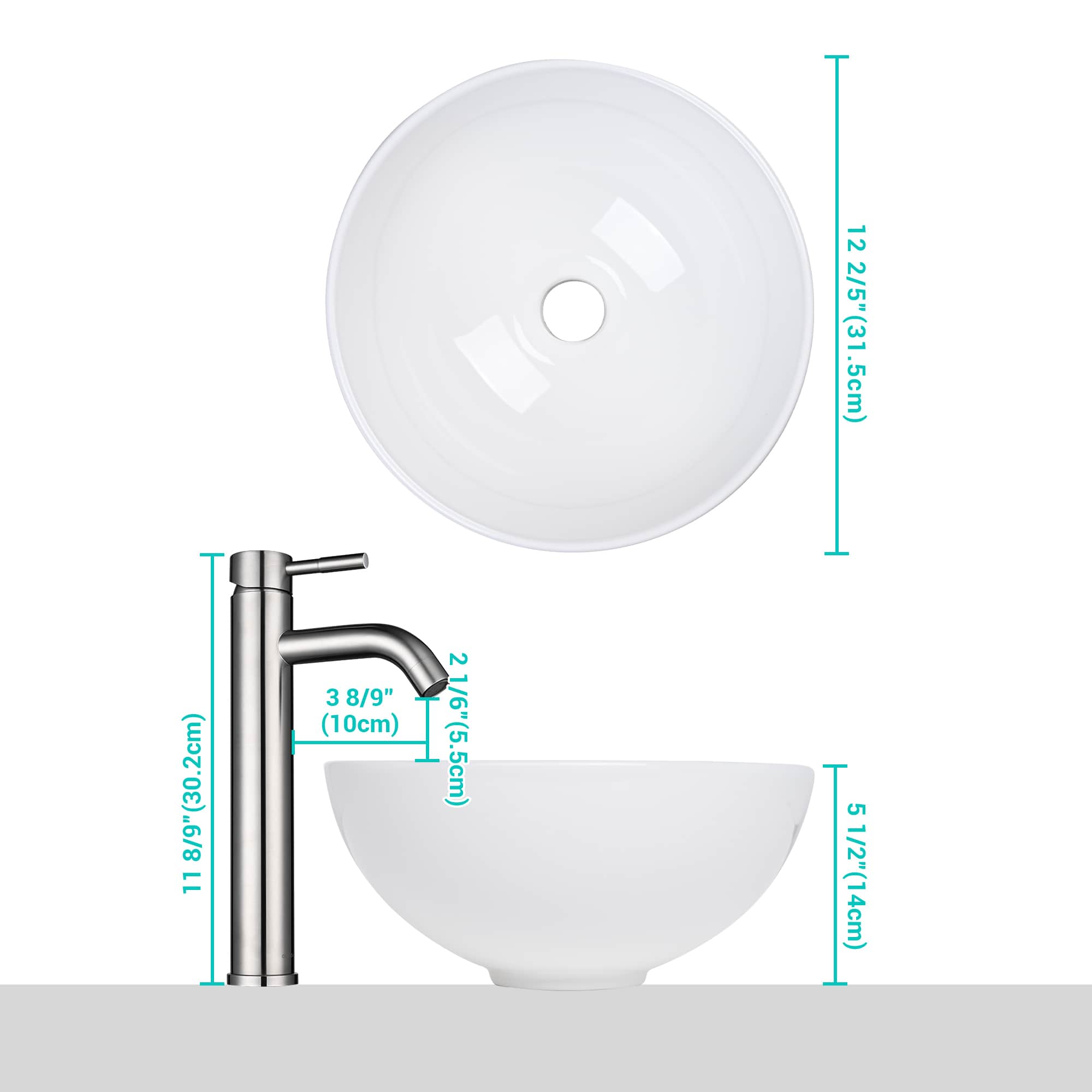 Yescom 80SET082-P018-BN-LO Lavatory-Faucets - View #5